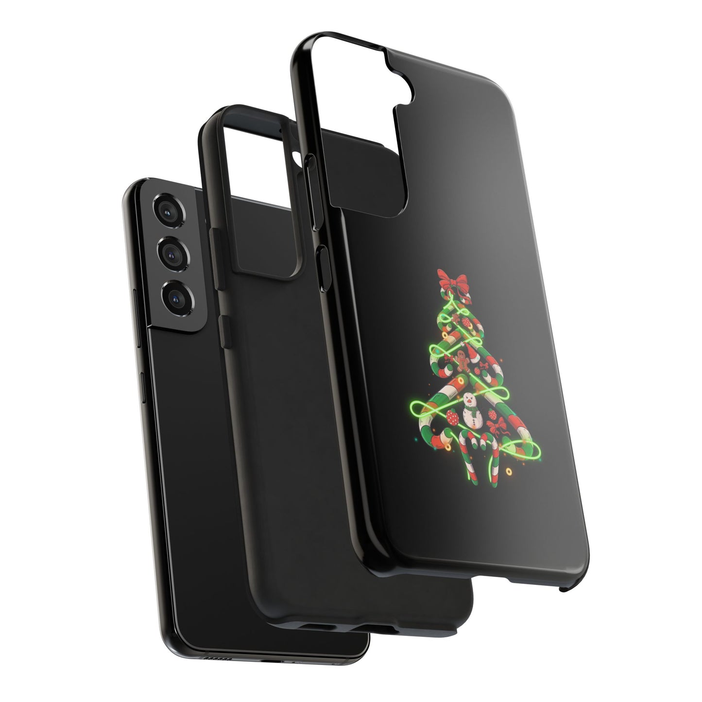 Christmas Candy Cane Xmas Tree Light Gifts - Tough Phone Case