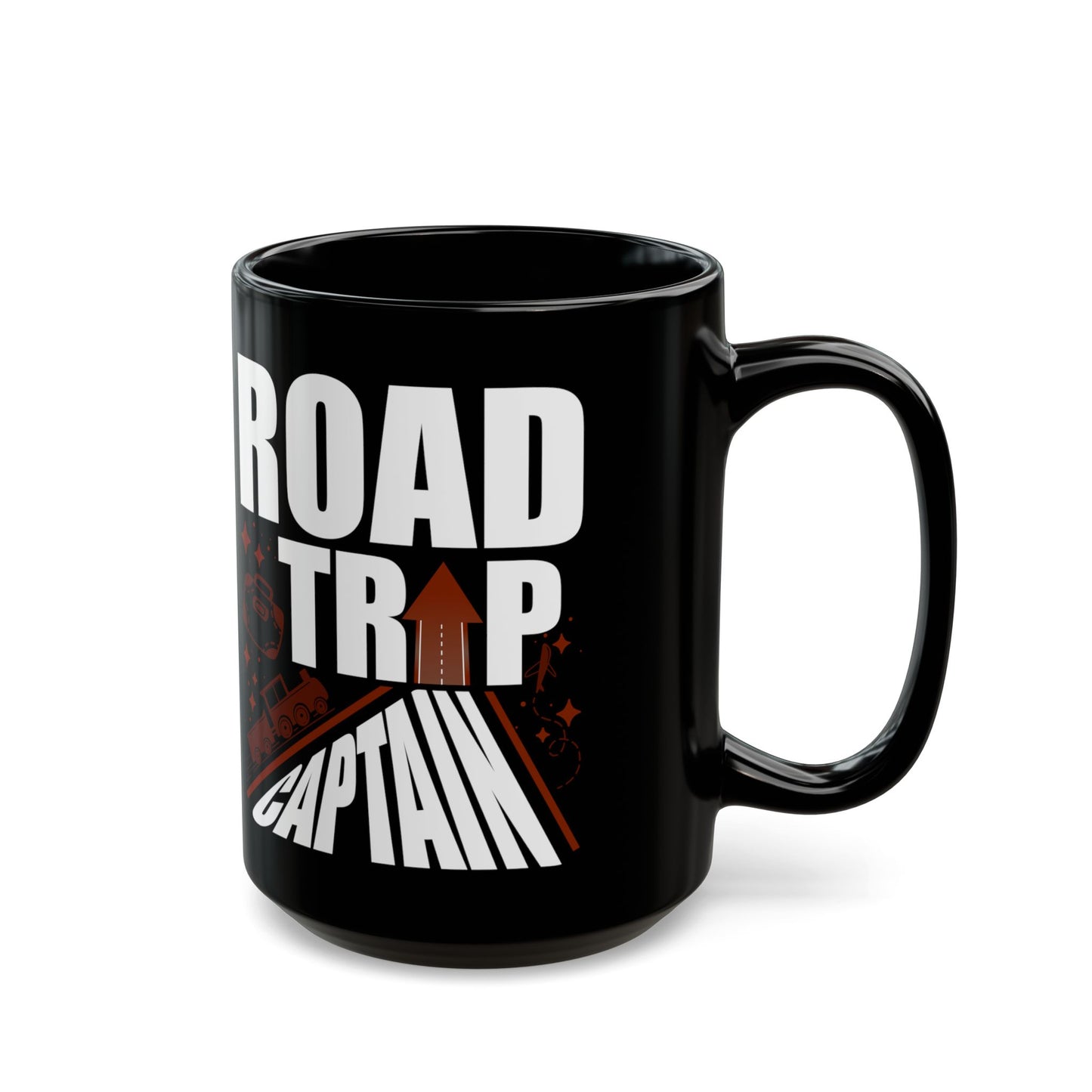 Road Trip Captain Design Outdoor Rv Camping Group Gift - Black Mug