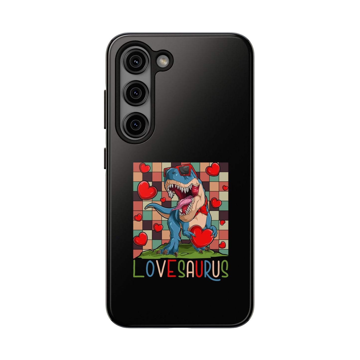 'Lovesaurus' Cute T-Rex Valentine Design - Tough Phone Case
