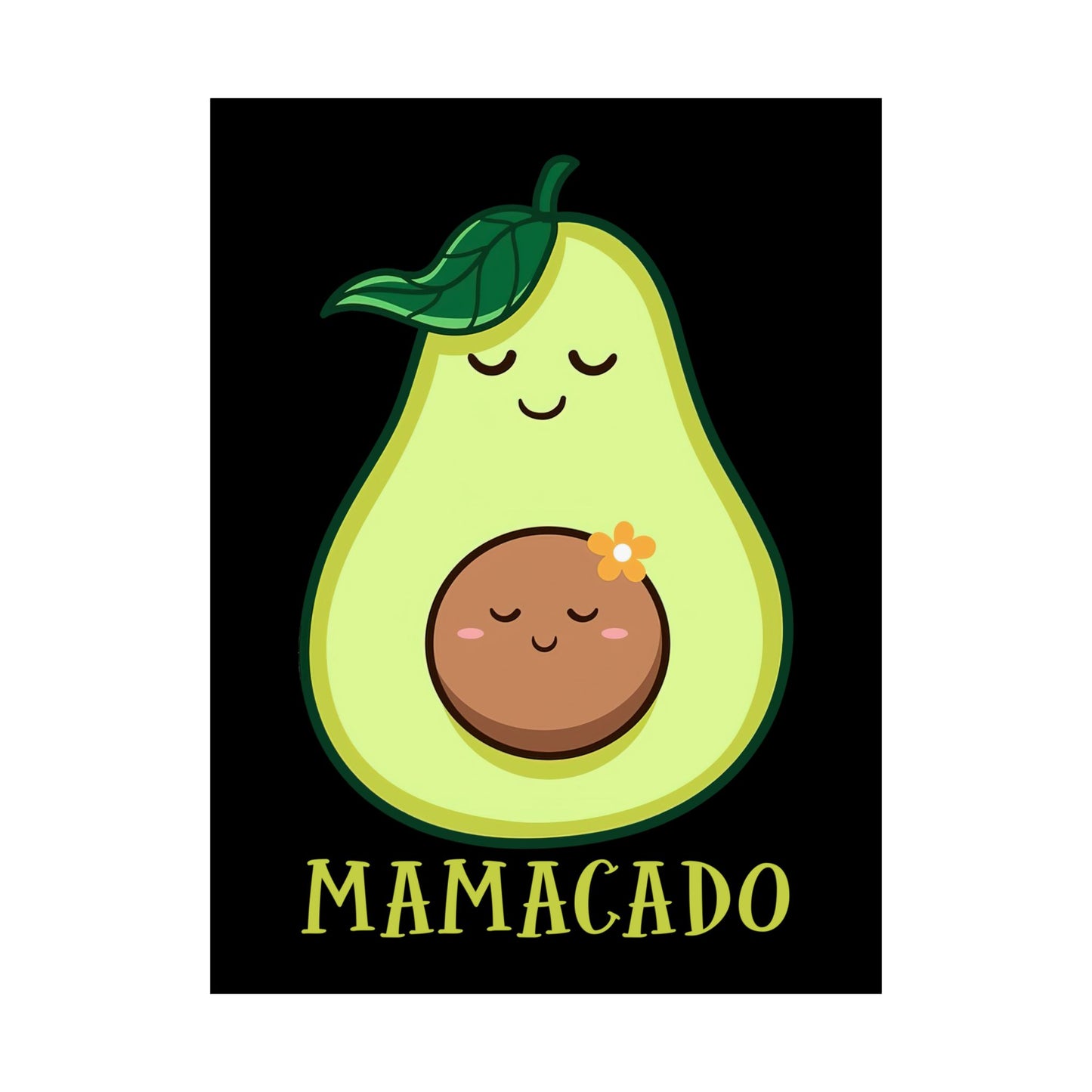 Mamacado Pregnant Avocado Pregnancy Announcement Avocado - Wall Art