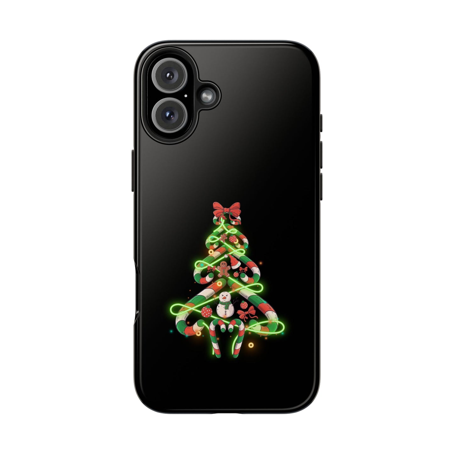 Christmas Candy Cane Xmas Tree Light Gifts - Tough Phone Case