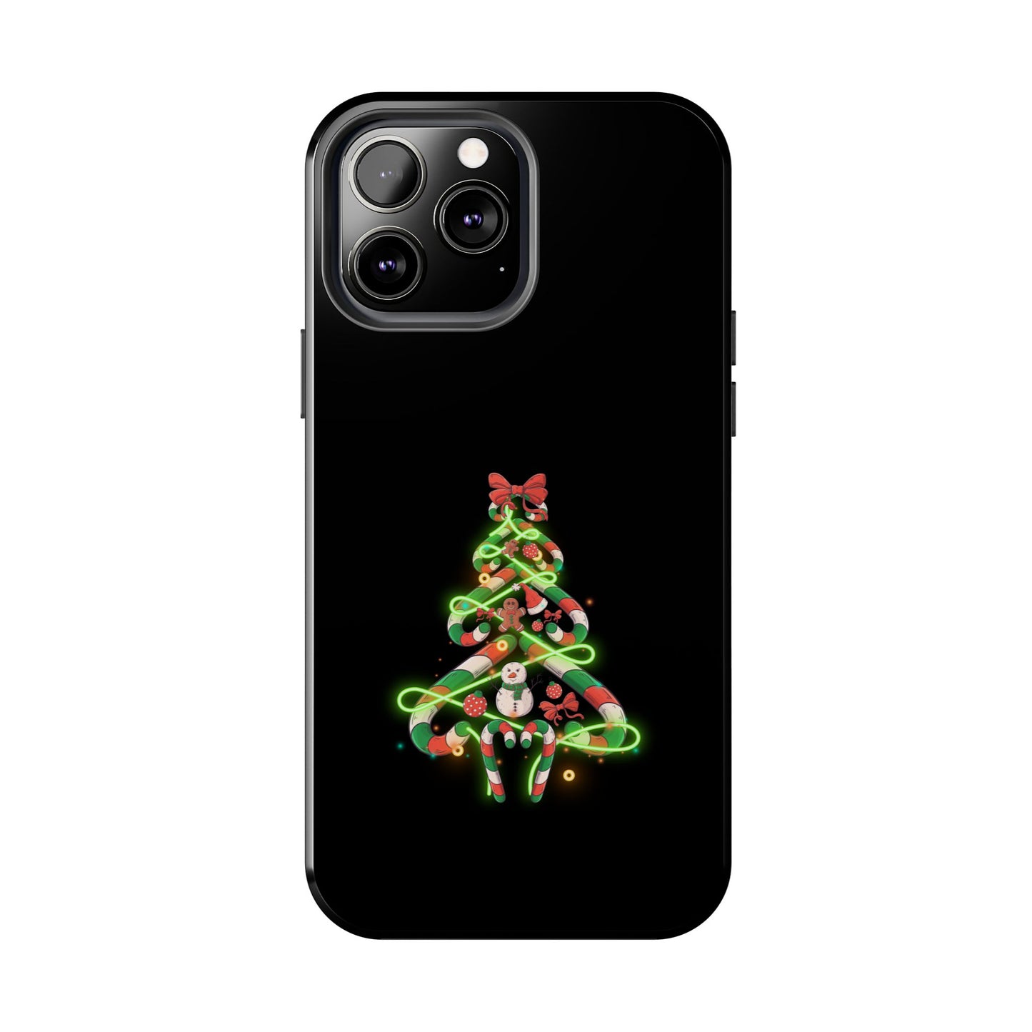 Christmas Candy Cane Xmas Tree Light Gifts - Tough Phone Case