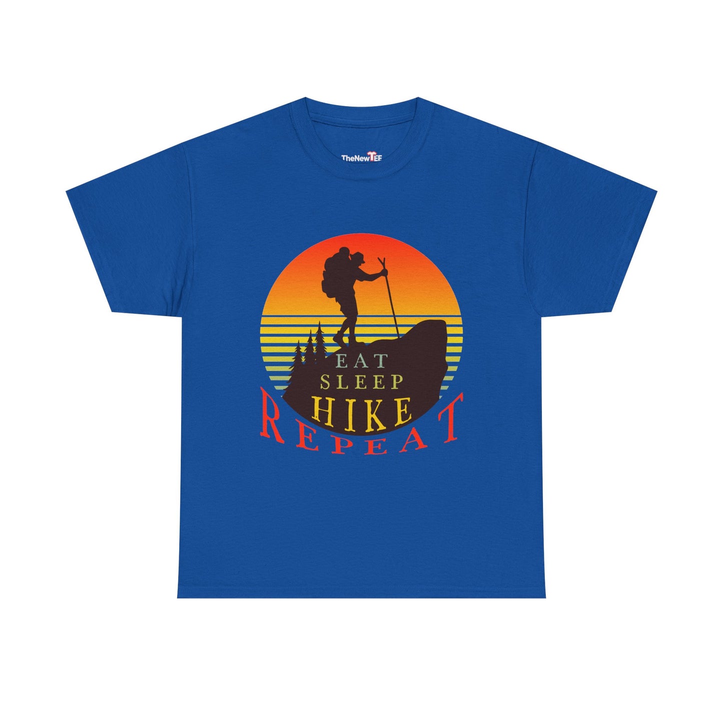 Eat Sleep Hike Repeat Shirt Funny Hiker Mountain Nature - Unisex T-Shirt