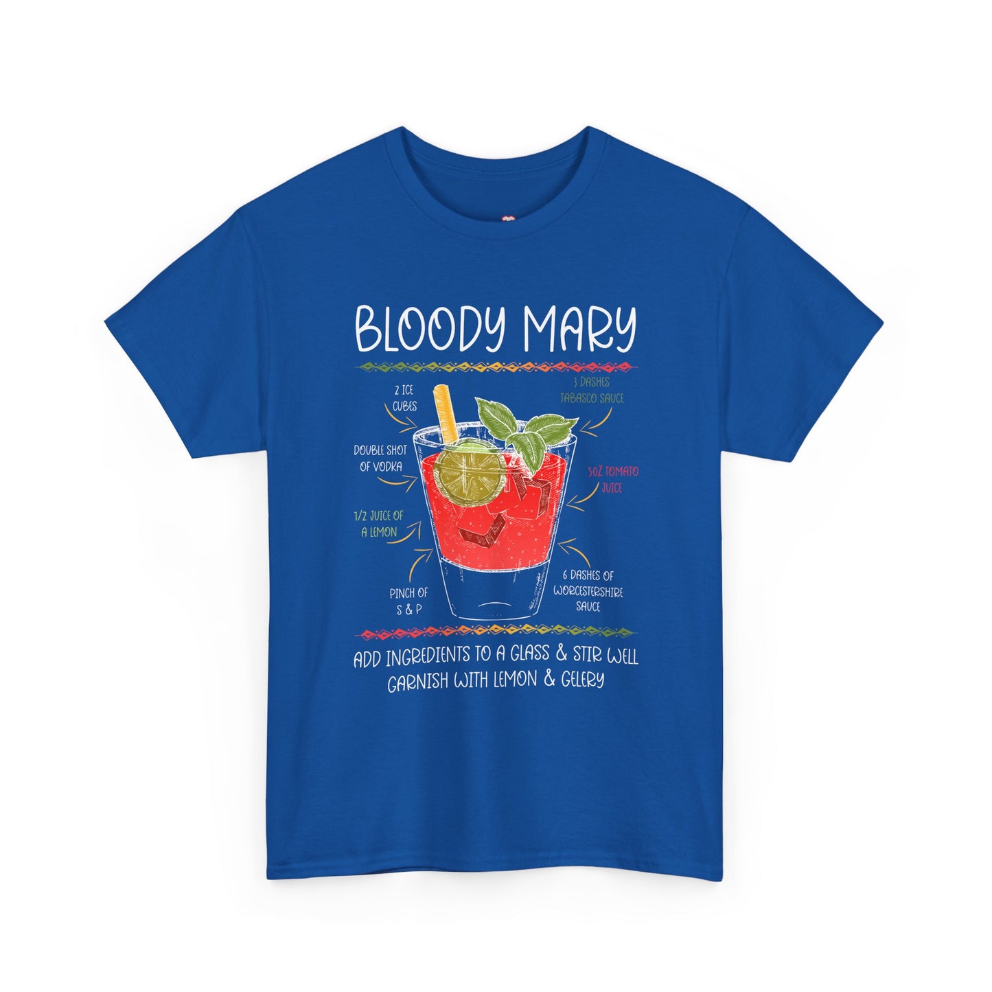 Bloody Mary Recipe Barkeeper Gift Barman - Unisex T-Shirt