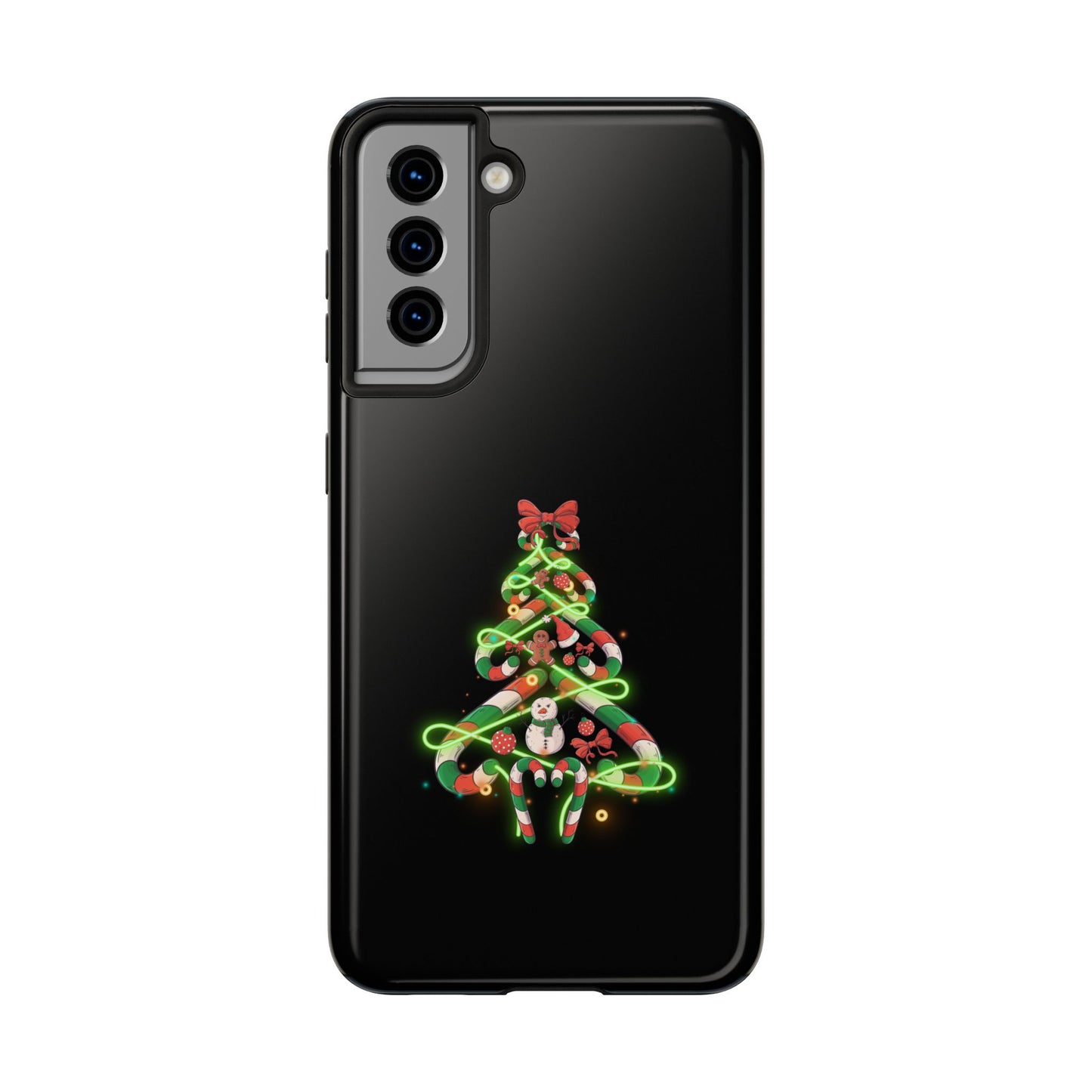 Christmas Candy Cane Xmas Tree Light Gifts - Tough Phone Case