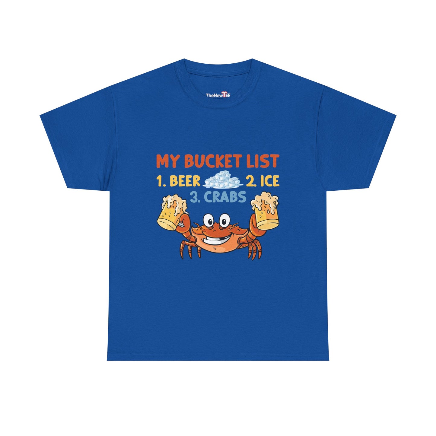 Crab Boil Gift Seafood Bucket List Beer Ice Crabs - Unisex T-Shirt