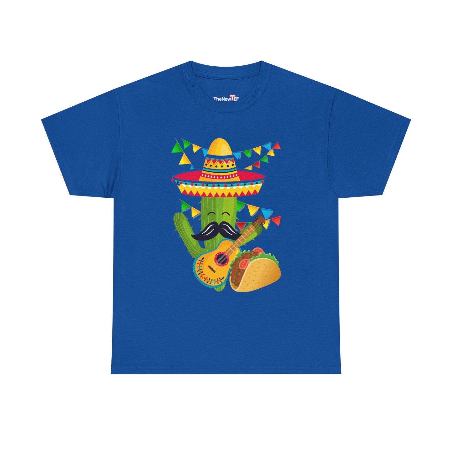 Guitar Mexico Fiesta Cactus Guitarist Sombrero Cinco De Mayo - Unisex T-Shirt