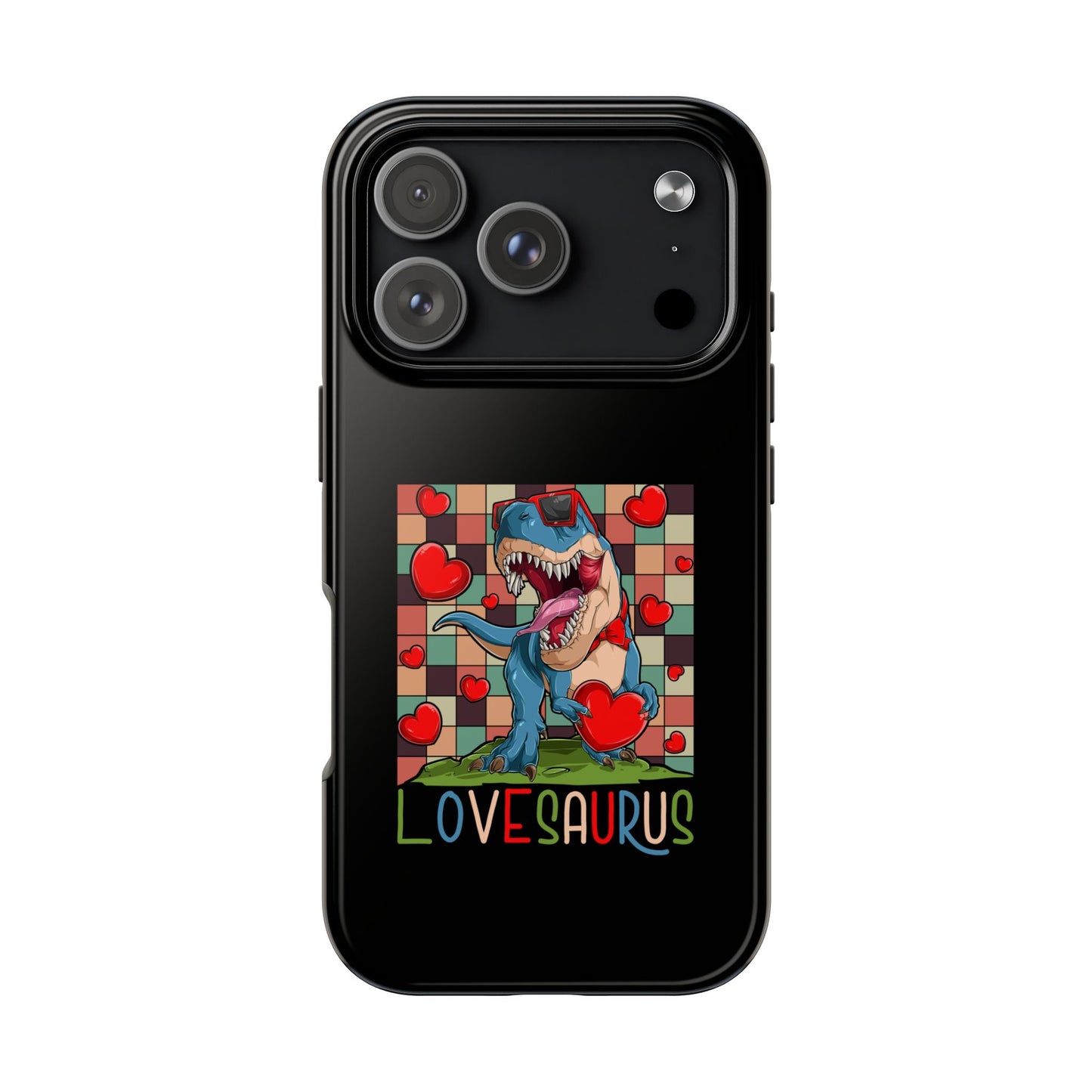 'Lovesaurus' Cute T-Rex Valentine Design - Tough Phone Case