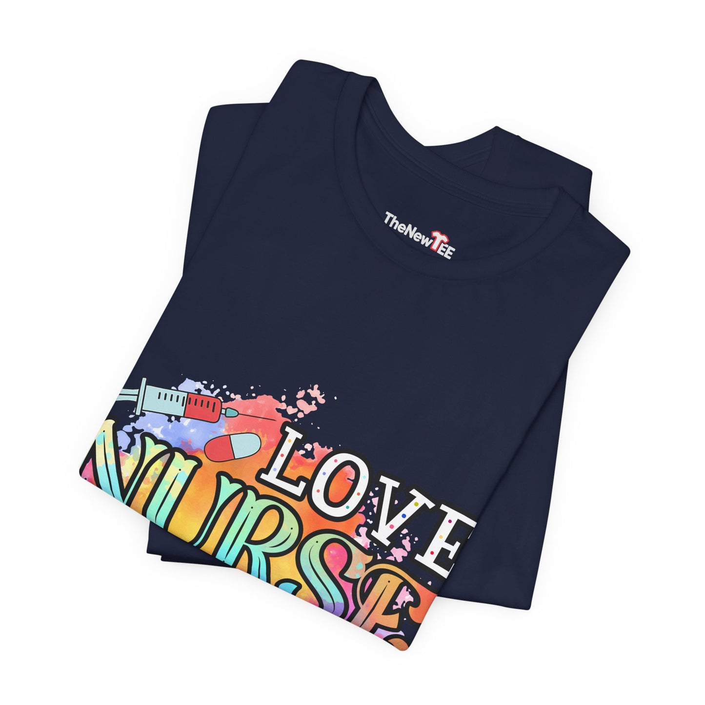 LOVE NURSE LIFE Watercolor Healthcare T-shirt