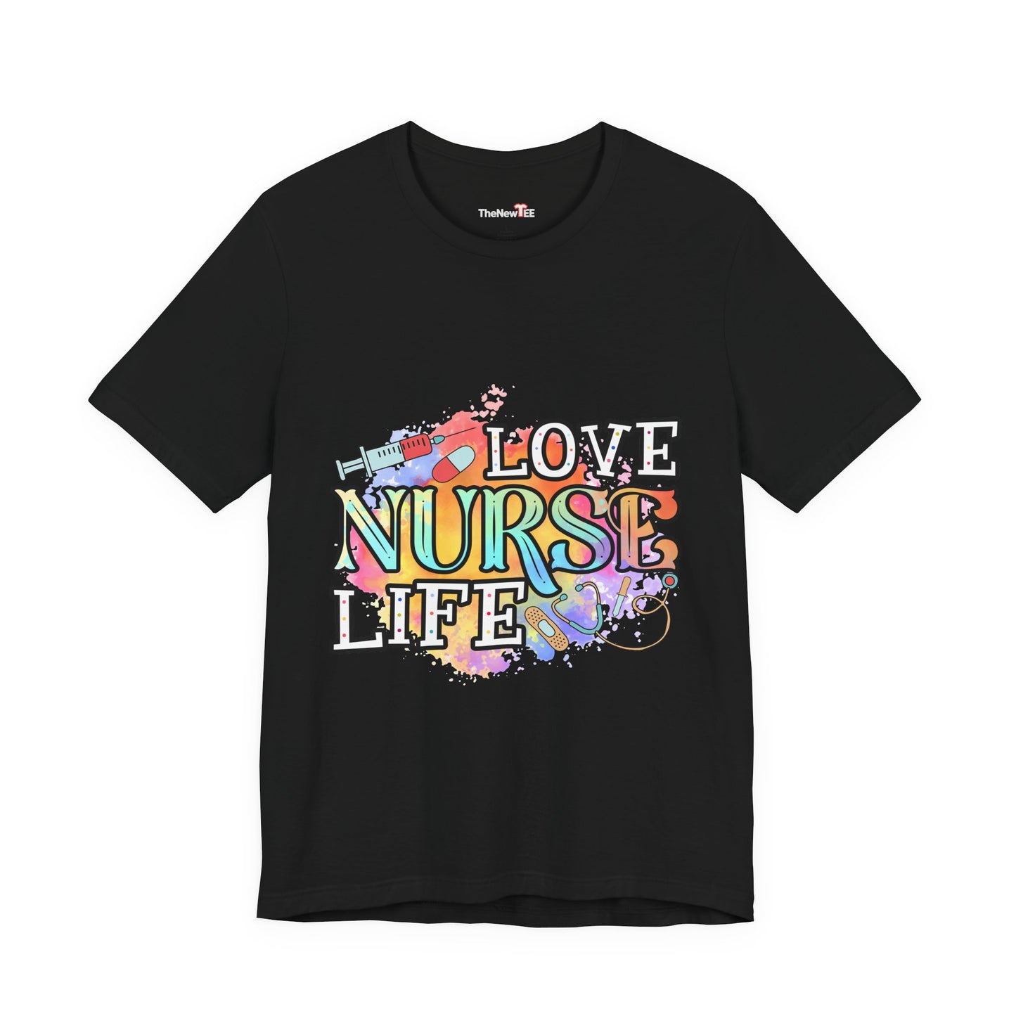 LOVE NURSE LIFE Watercolor Healthcare T-shirt