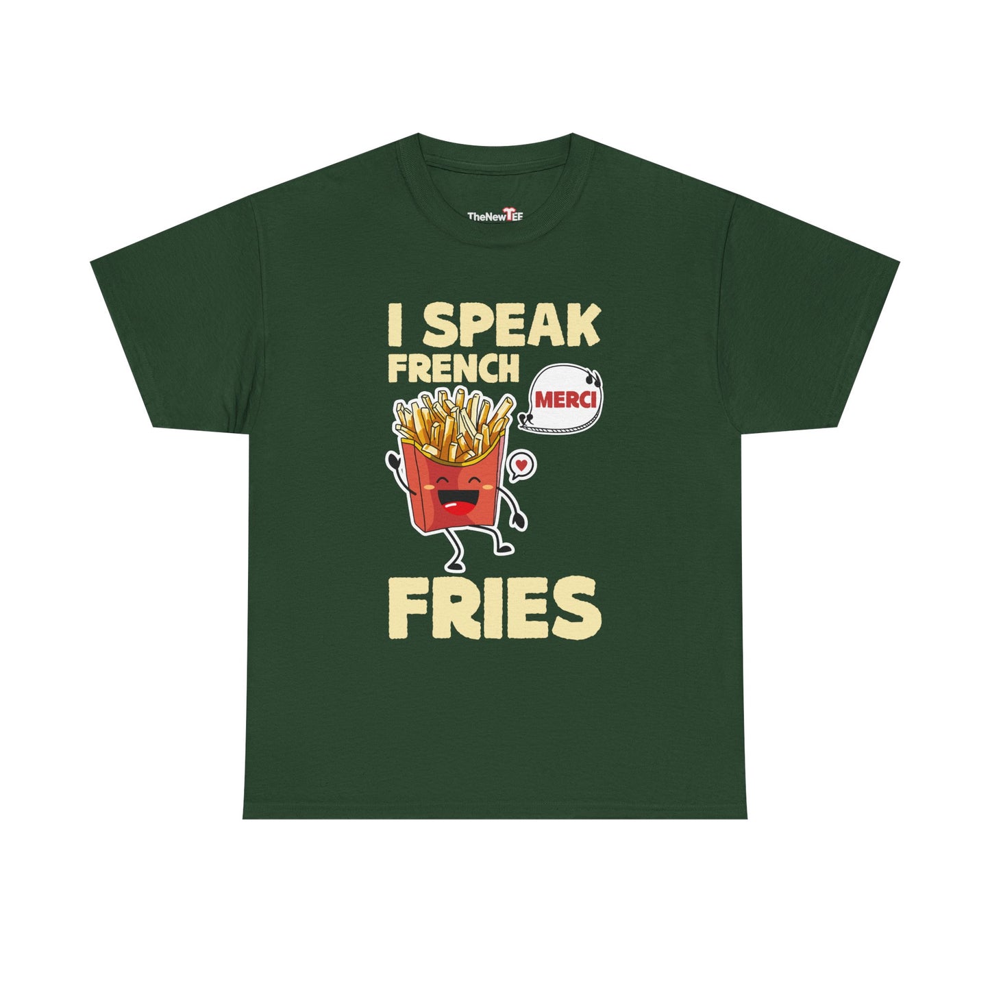 I Speak French Fries Women Cartoon Food Cute Merci - Unisex T-Shirt