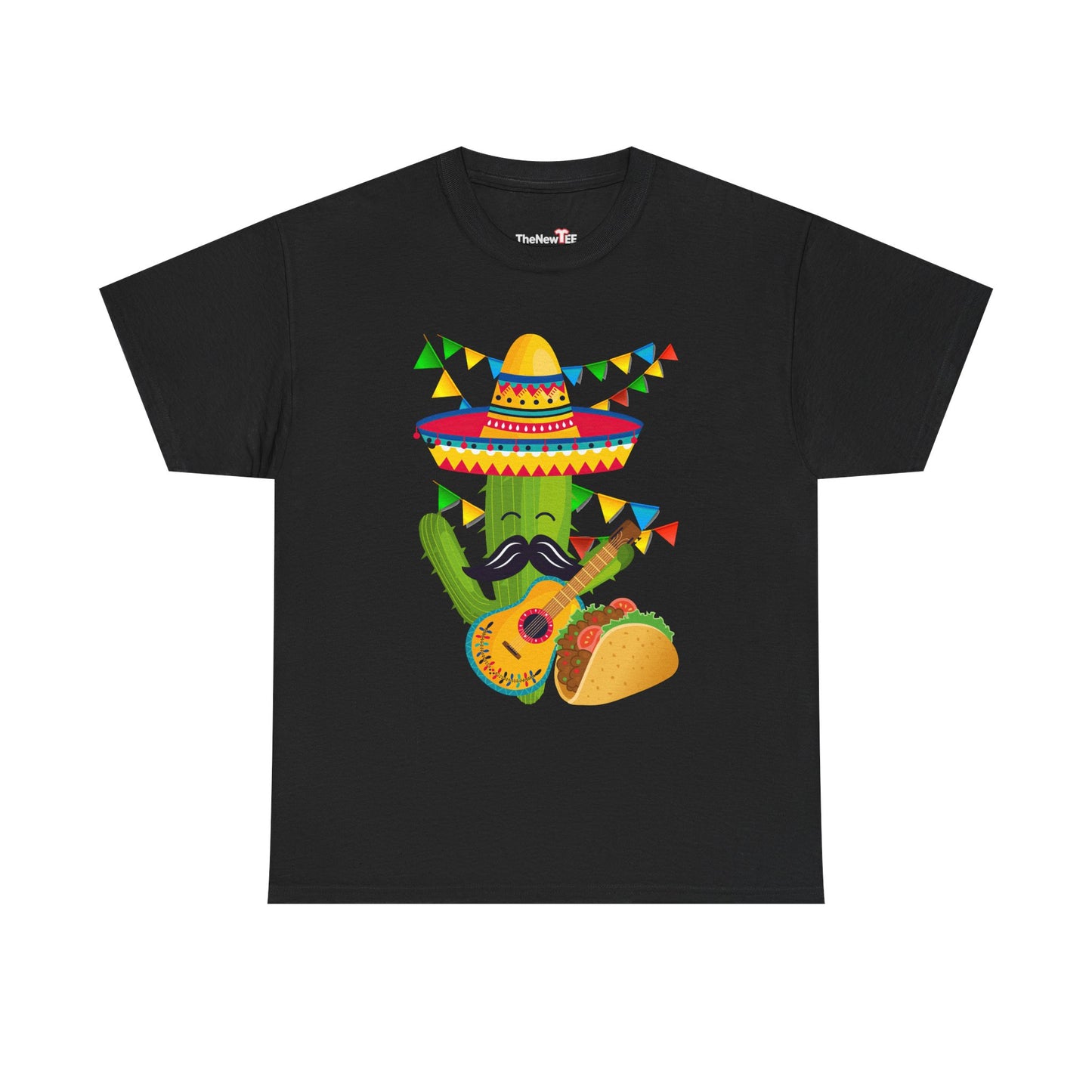 Guitar Mexico Fiesta Cactus Guitarist Sombrero Cinco De Mayo - Unisex T-Shirt