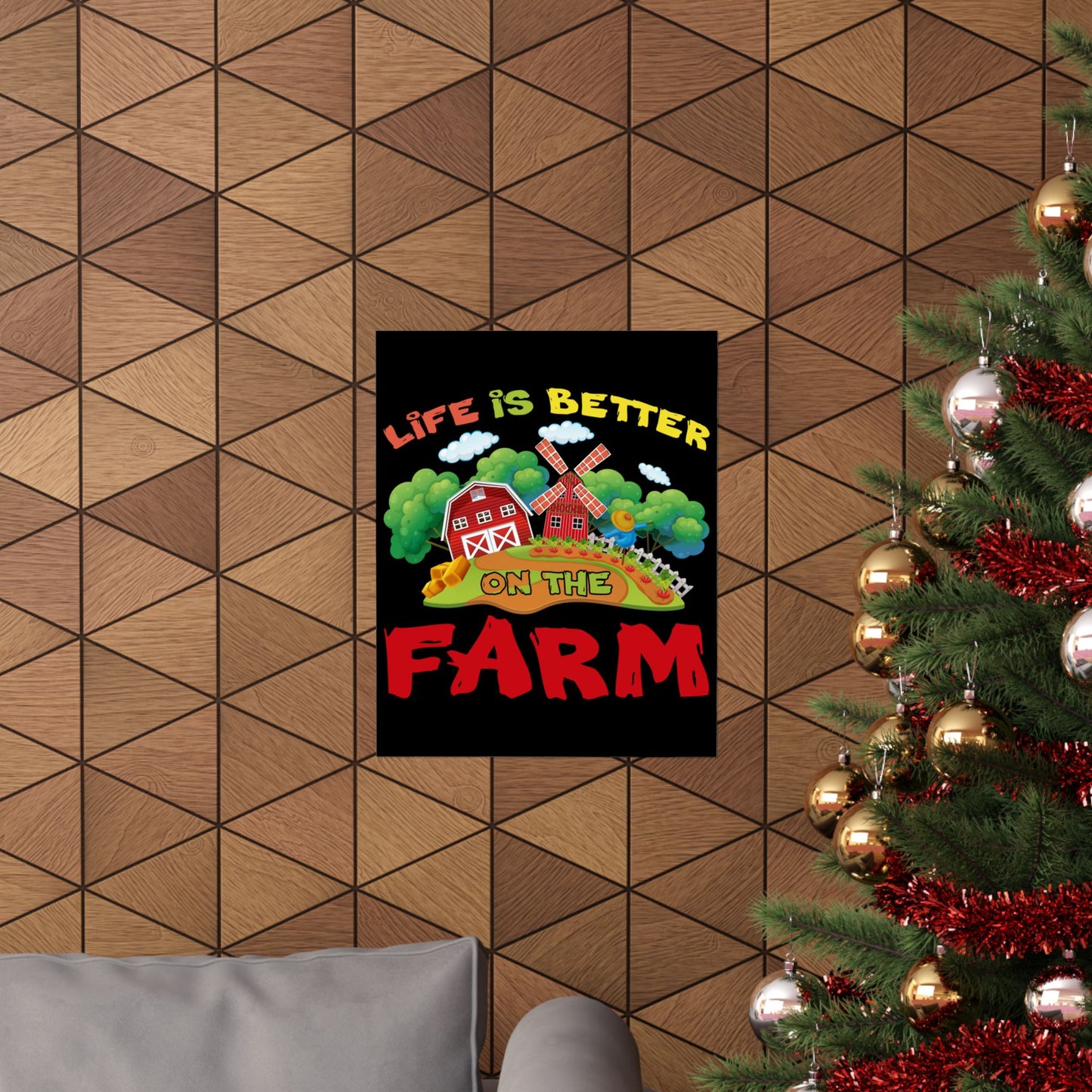 Support Local Farming Life Is Better On The Farm - Wall Art