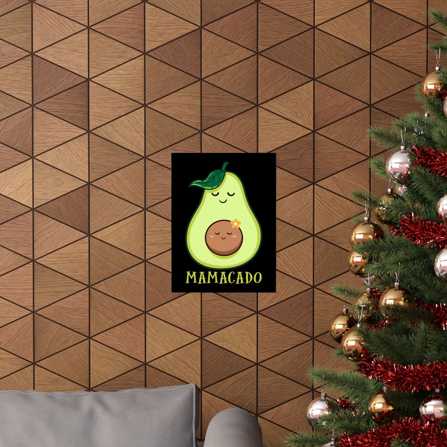 Mamacado Pregnant Avocado Pregnancy Announcement Avocado - Wall Art