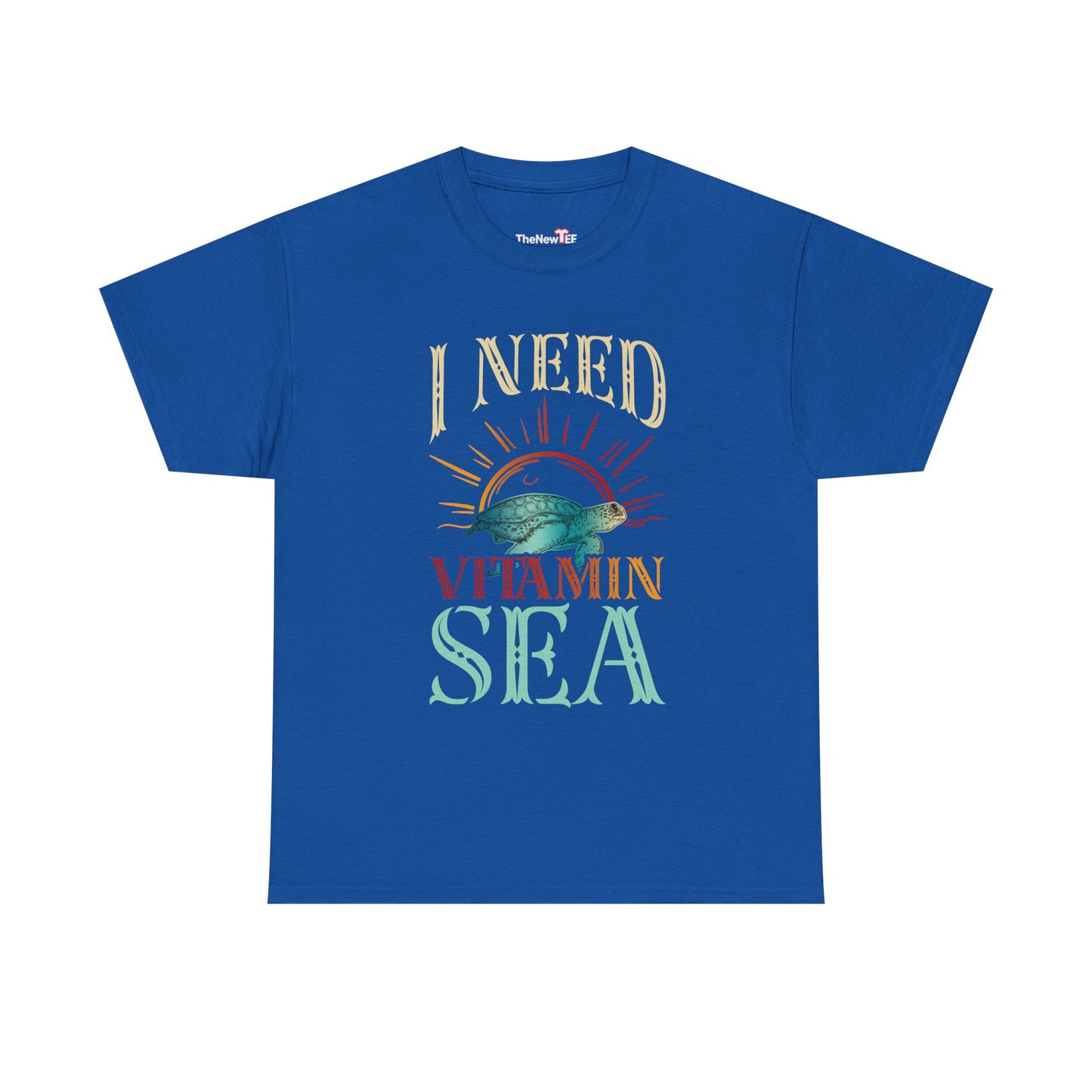 I Need Vitamin Sea Funny Ocean Turtle Water Beach - Unisex T-Shirt