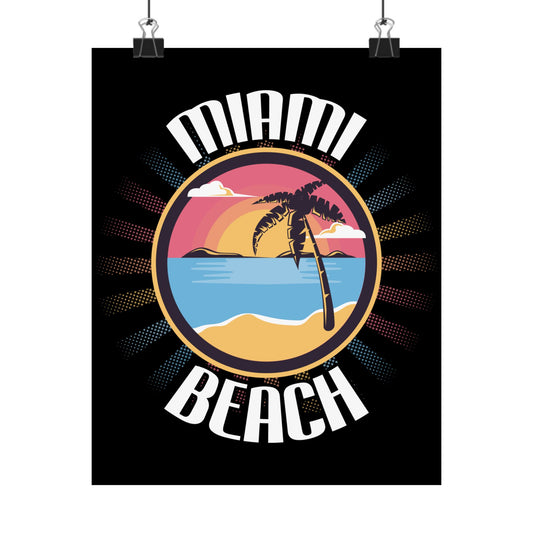 Miami Beach Vintage 70S Florida Summer - Wall Art