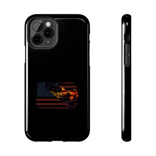 American Flag Camouflage Snowboarding Snowboarder Snowboard Tough Phone Case