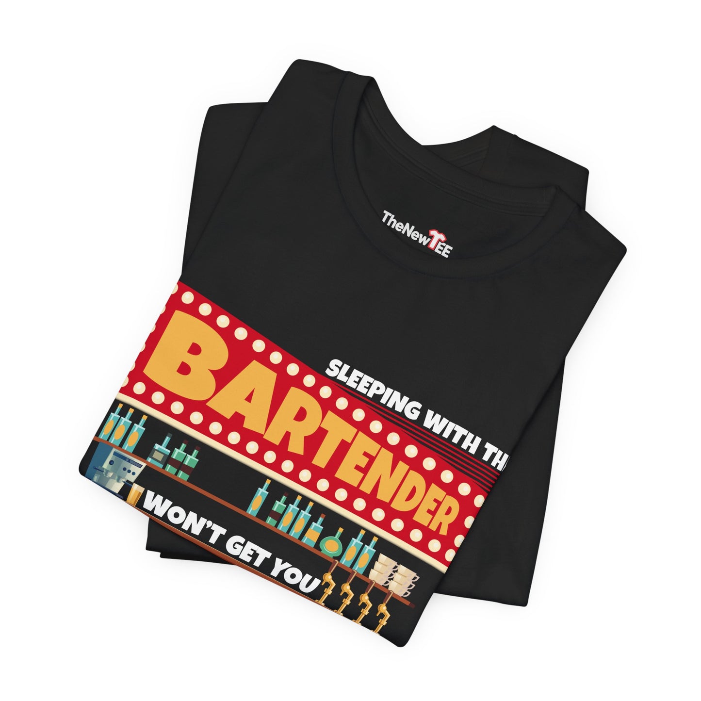 Free Drinks Bartender Worth A Shot Funny Drinking Quote T-Shirt