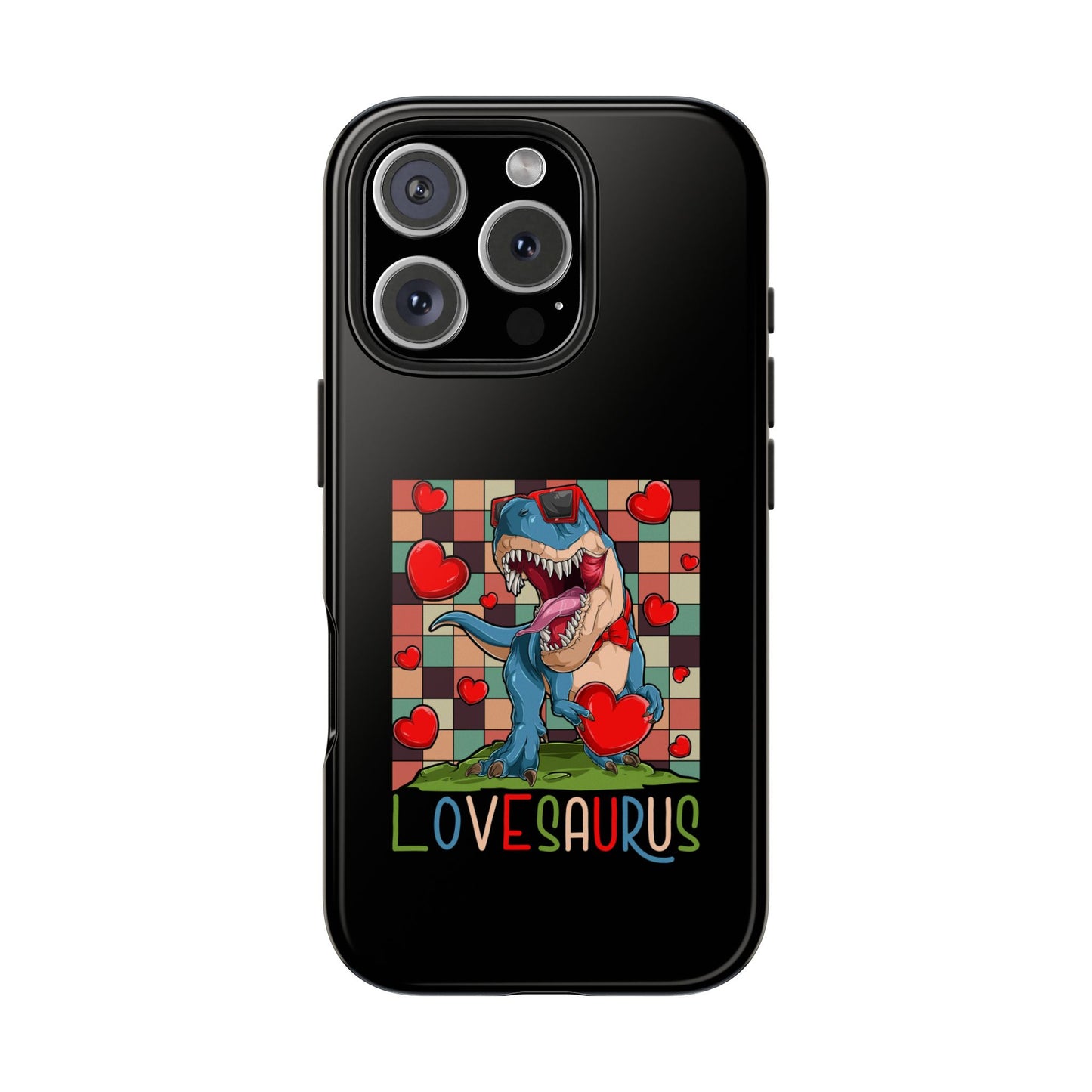 'Lovesaurus' Cute T-Rex Valentine Design - Tough Phone Case