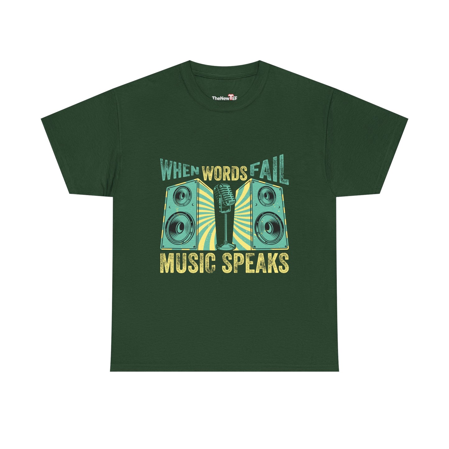 When Words Fail Music Speaks Musician Singer Feeling Song - Unisex T-Shirt