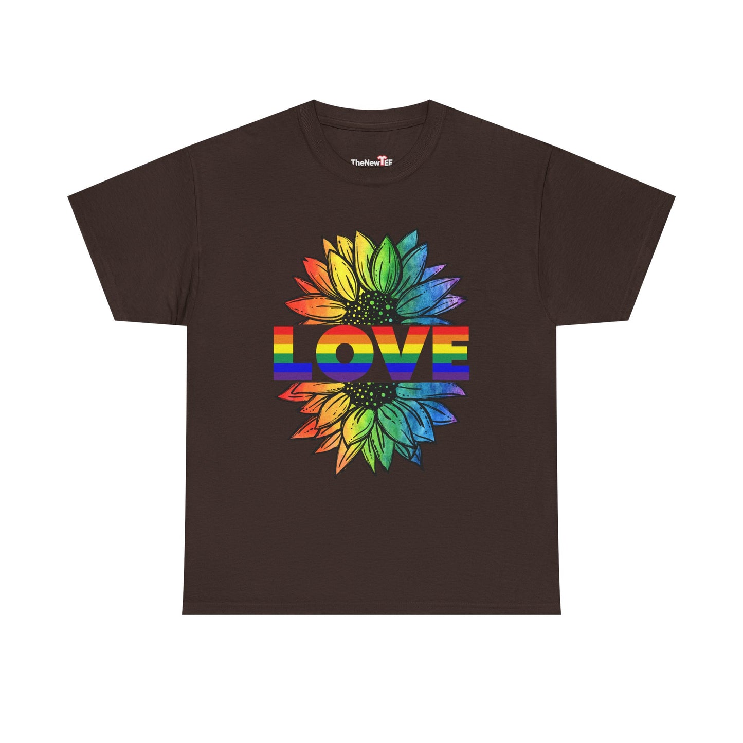 Love Sunflower Floral Lgbtq Rainbow Flag Gay Pride Ally - Unisex T-Shirt