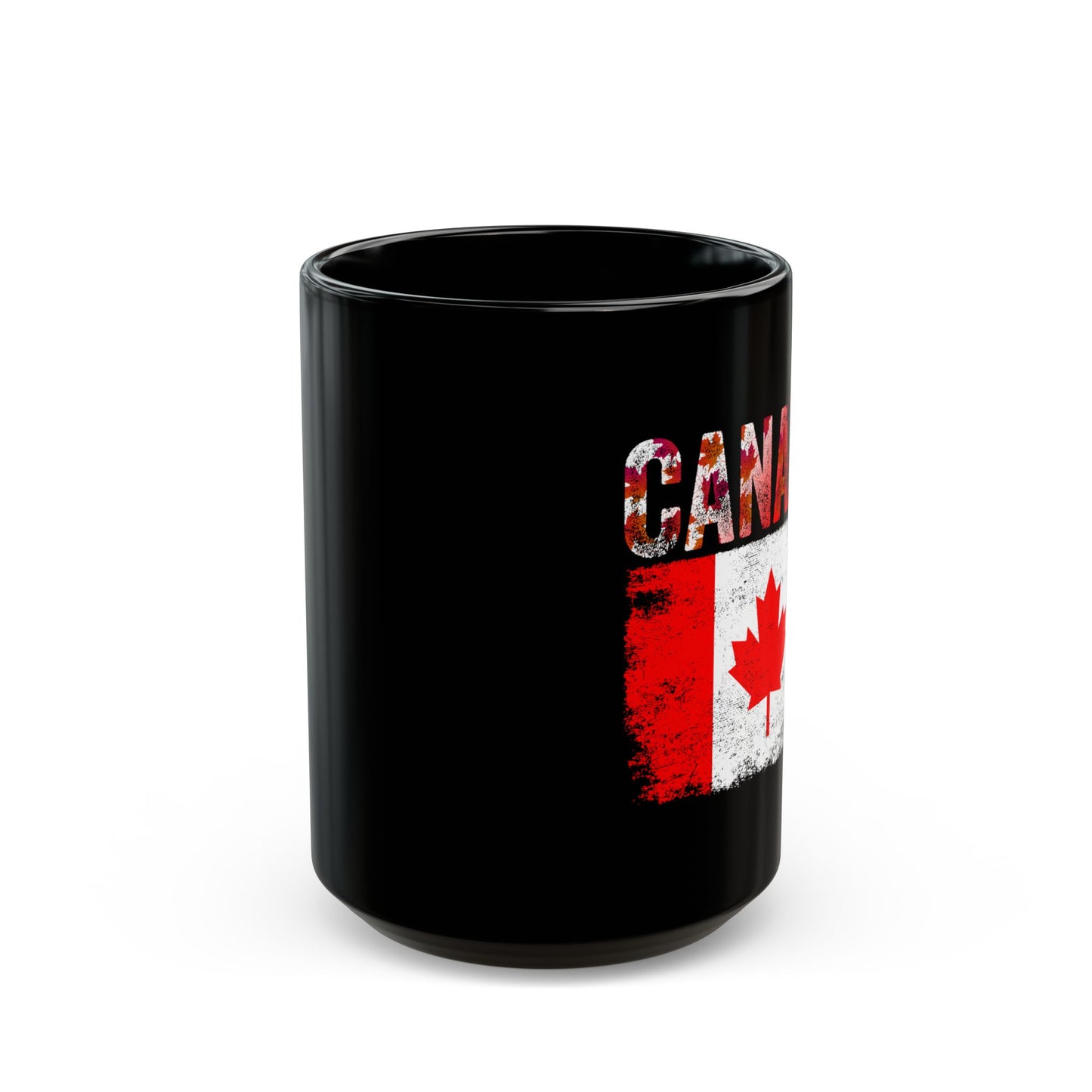 Canada Flag Vintage Distressed Canada - Black Mug