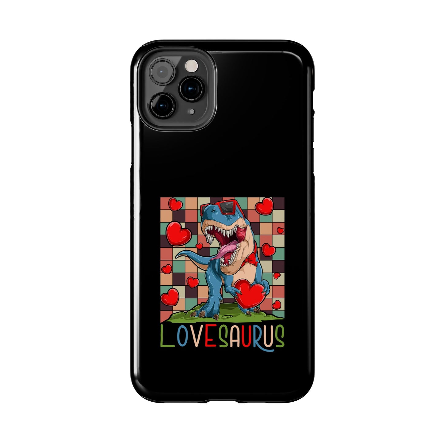 'Lovesaurus' Cute T-Rex Valentine Design - Tough Phone Case