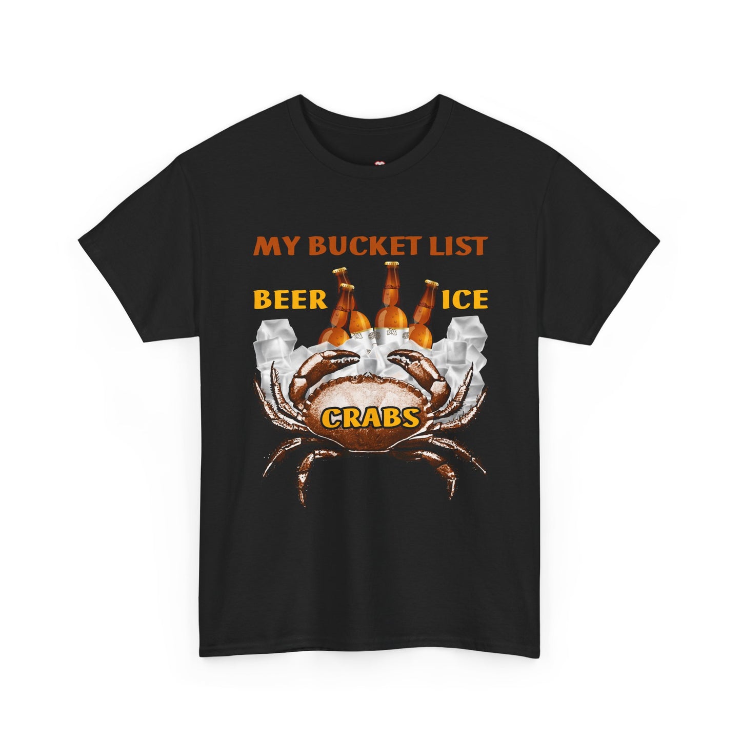Crab Boil Gift Seafood Bucket List Beer Ice Crabs - Unisex T-Shirt