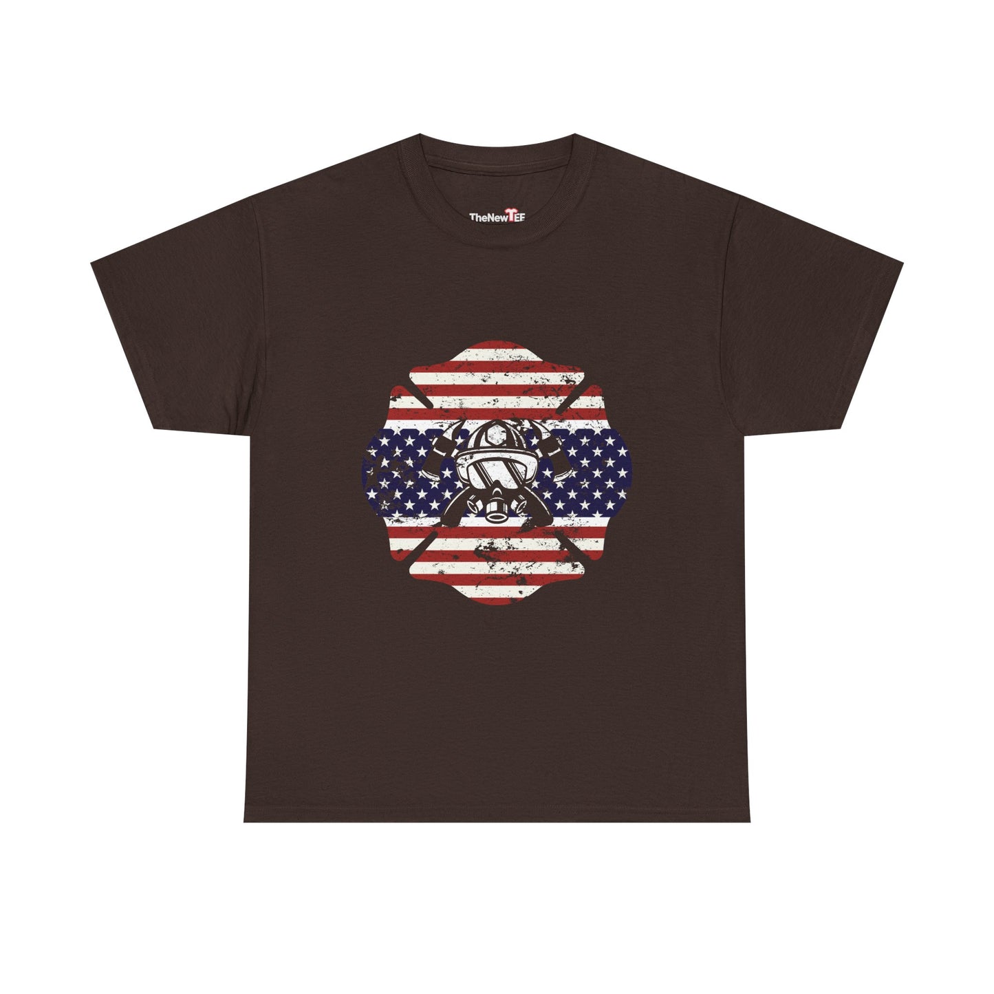 American Flag Firefighter Usa United States Badge - Unisex T-Shirt