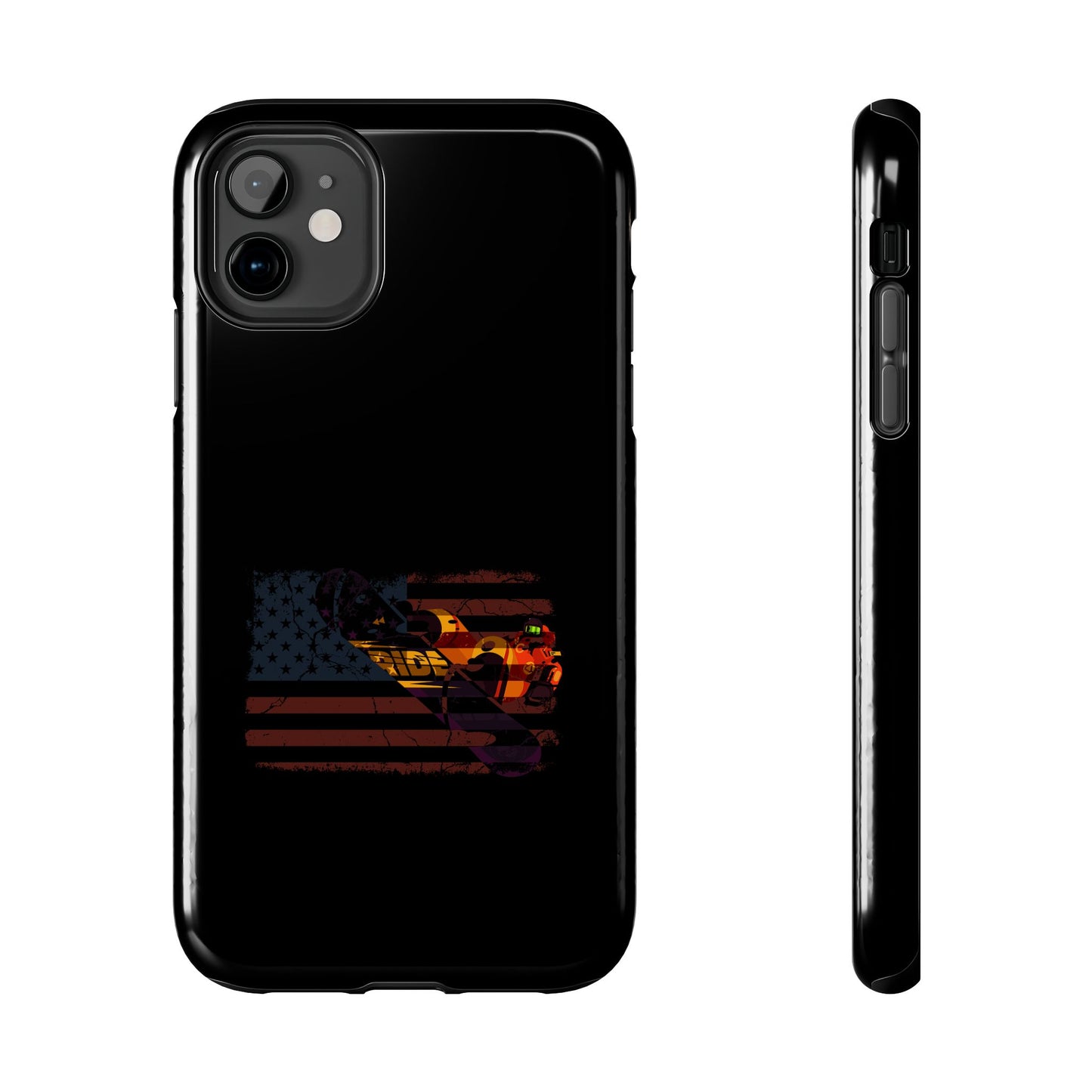 American Flag Camouflage Snowboarding Snowboarder Snowboard Tough Phone Case