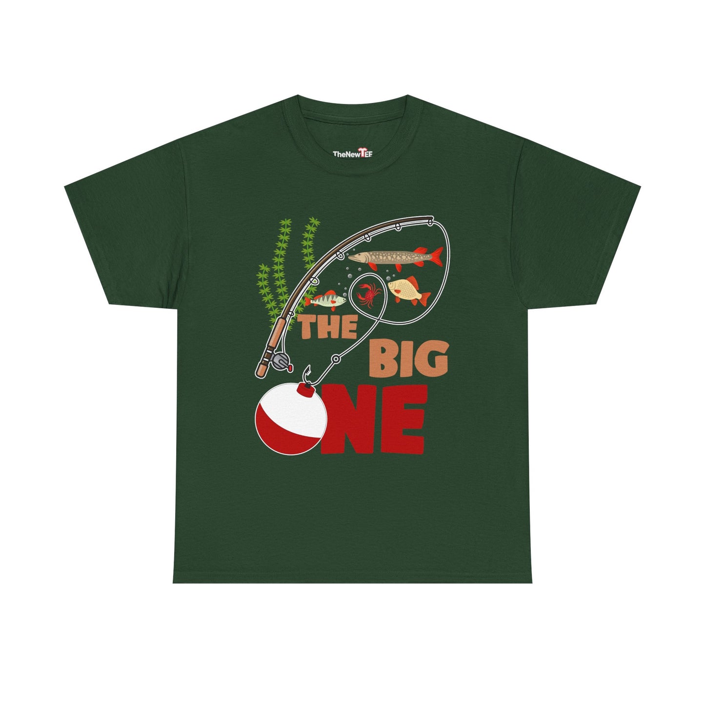 Kids Fishing The Big One Year 1St First Birthday Little Fisherman - Unisex T-Shirt