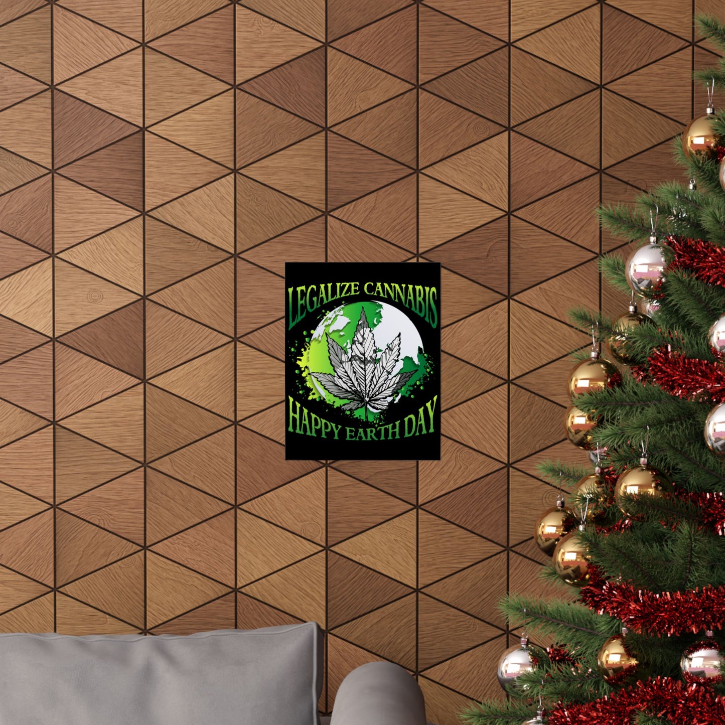 Happy Earth Day Legalize Cannabis - Wall Art
