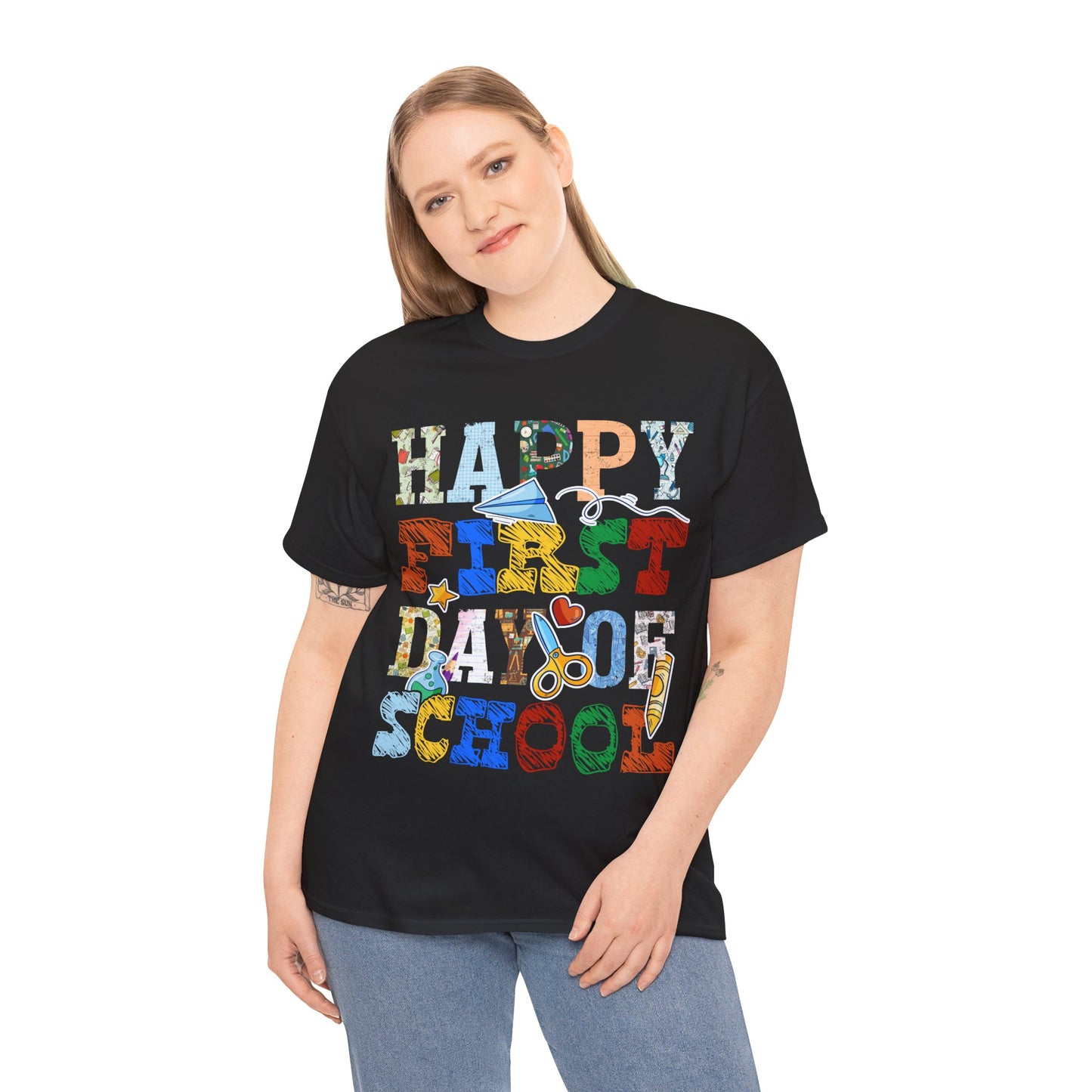 Happy First Day Of School Teacher Back To School Student - Unisex Graphic T-Shirt