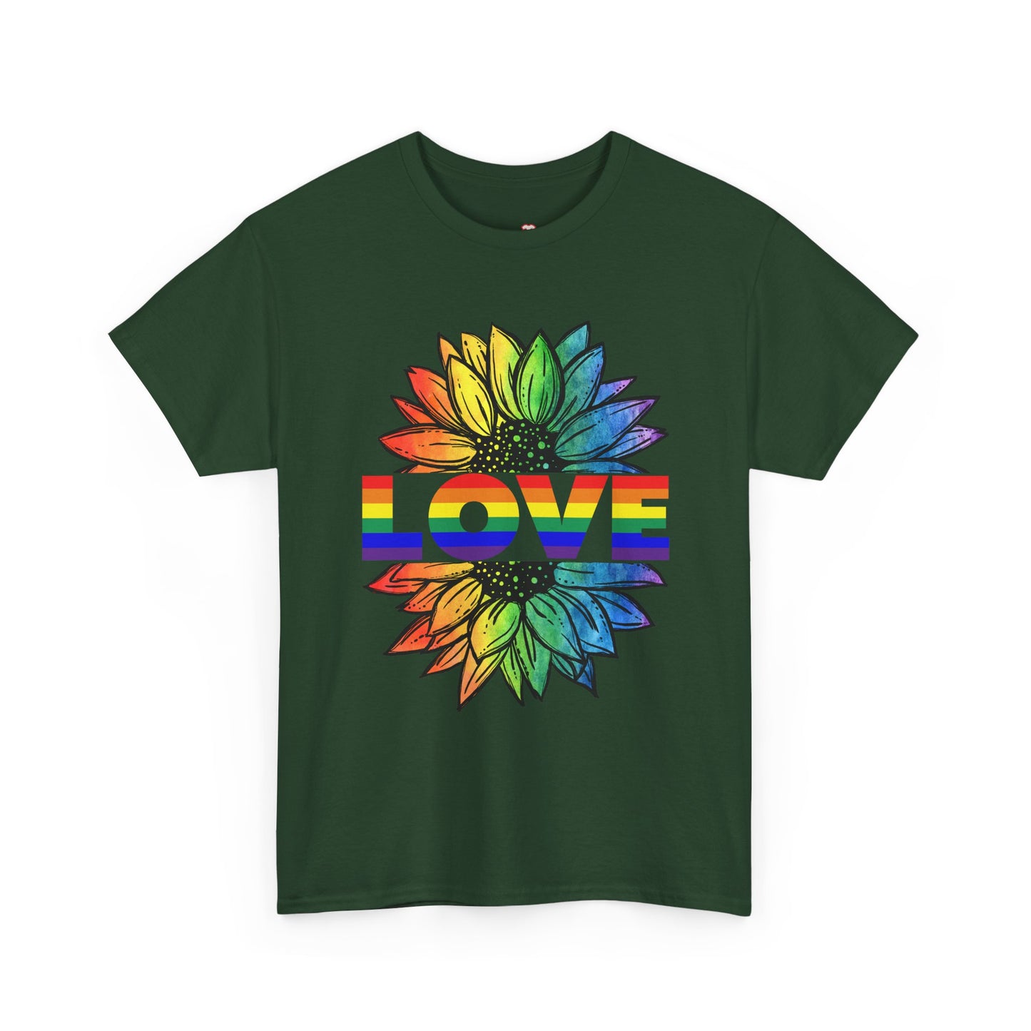 Love Sunflower Floral Lgbtq Rainbow Flag Gay Pride Ally - Unisex T-Shirt