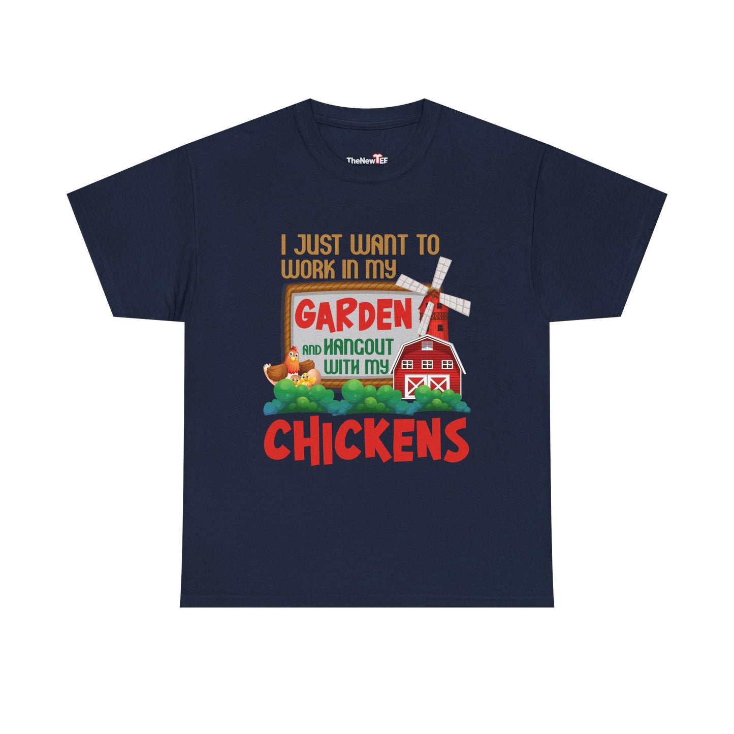 Farm Bird Chicken Funny Gardener Gift Farmer Gardening - Unisex T-Shirt