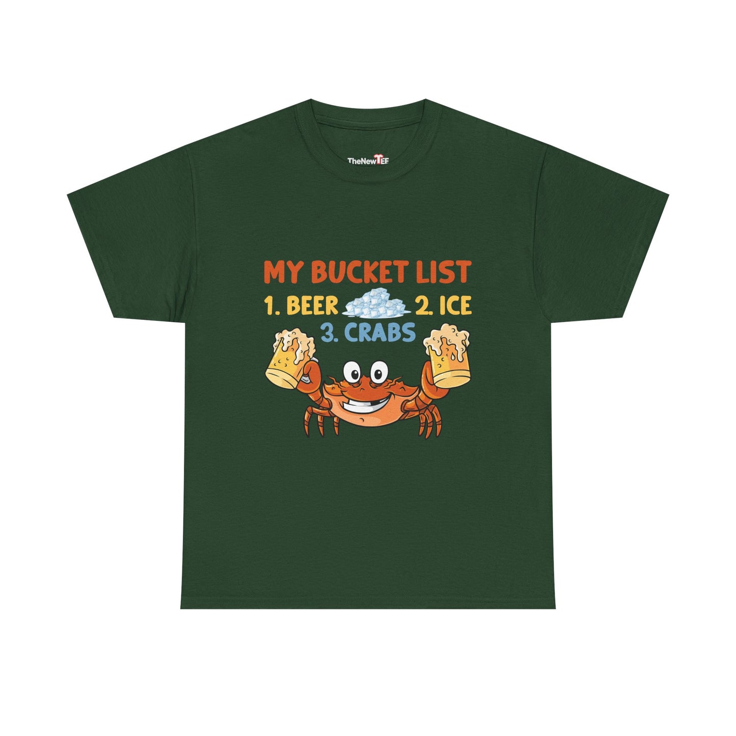 Crab Boil Gift Seafood Bucket List Beer Ice Crabs - Unisex T-Shirt