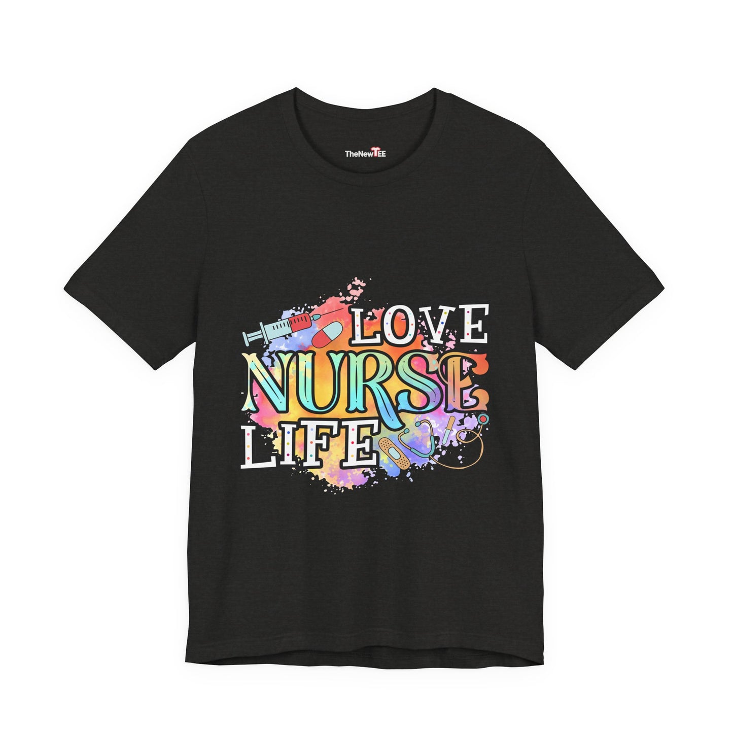 LOVE NURSE LIFE Watercolor Healthcare T-shirt