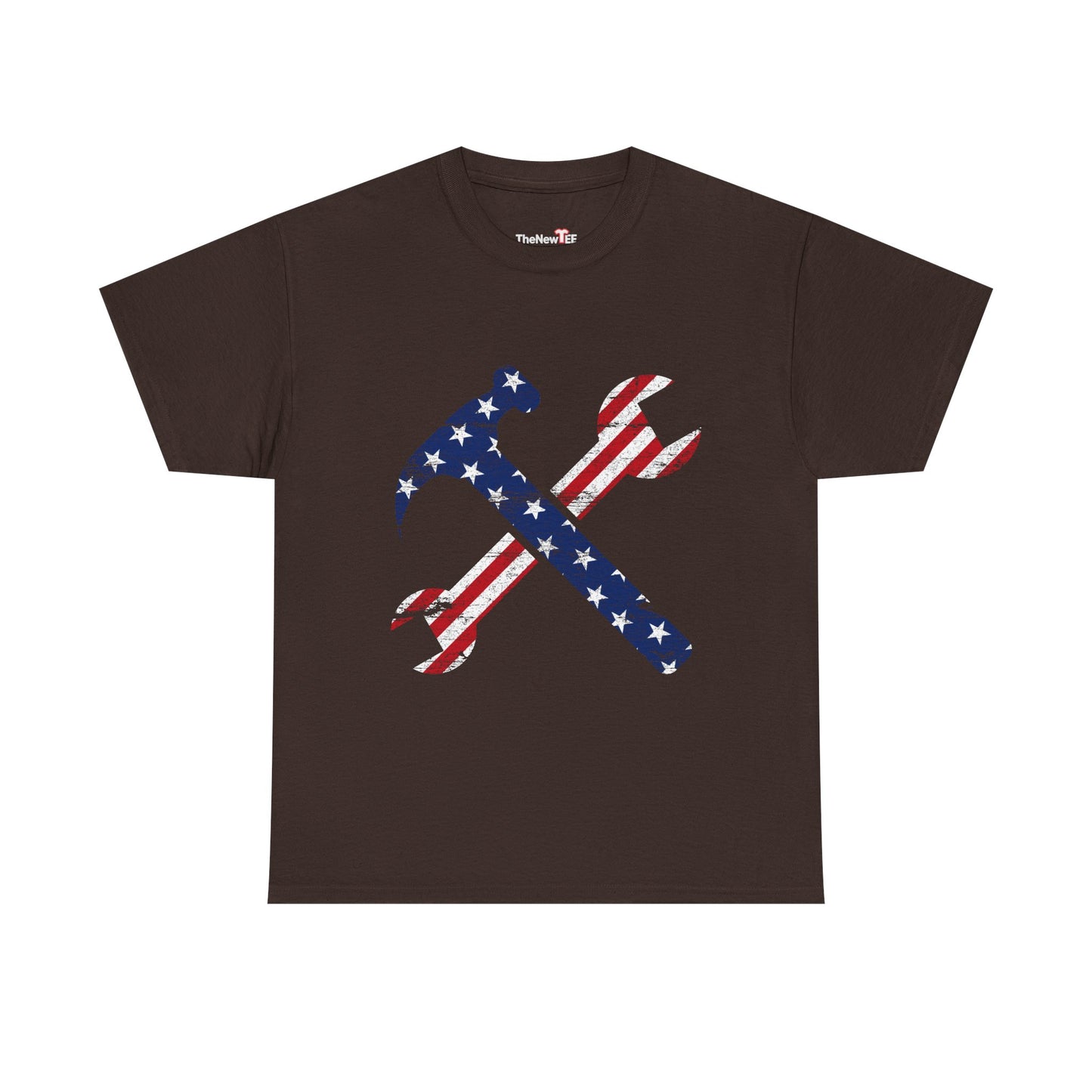 American Flag Ironworker And Tools - Unisex T-Shirt