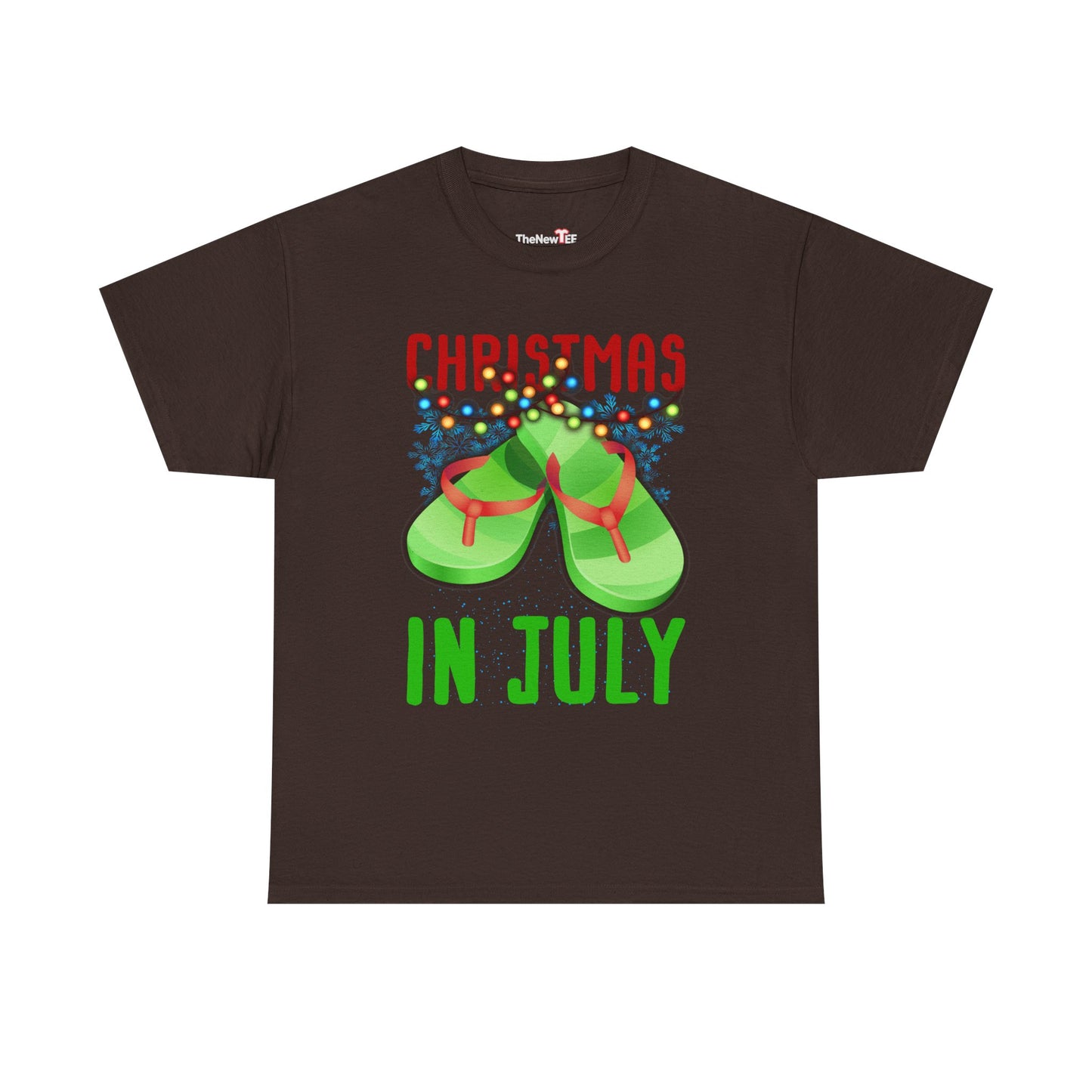 Christmas In July Flip Flops Summer Beach Xmas - Unisex T-Shirt