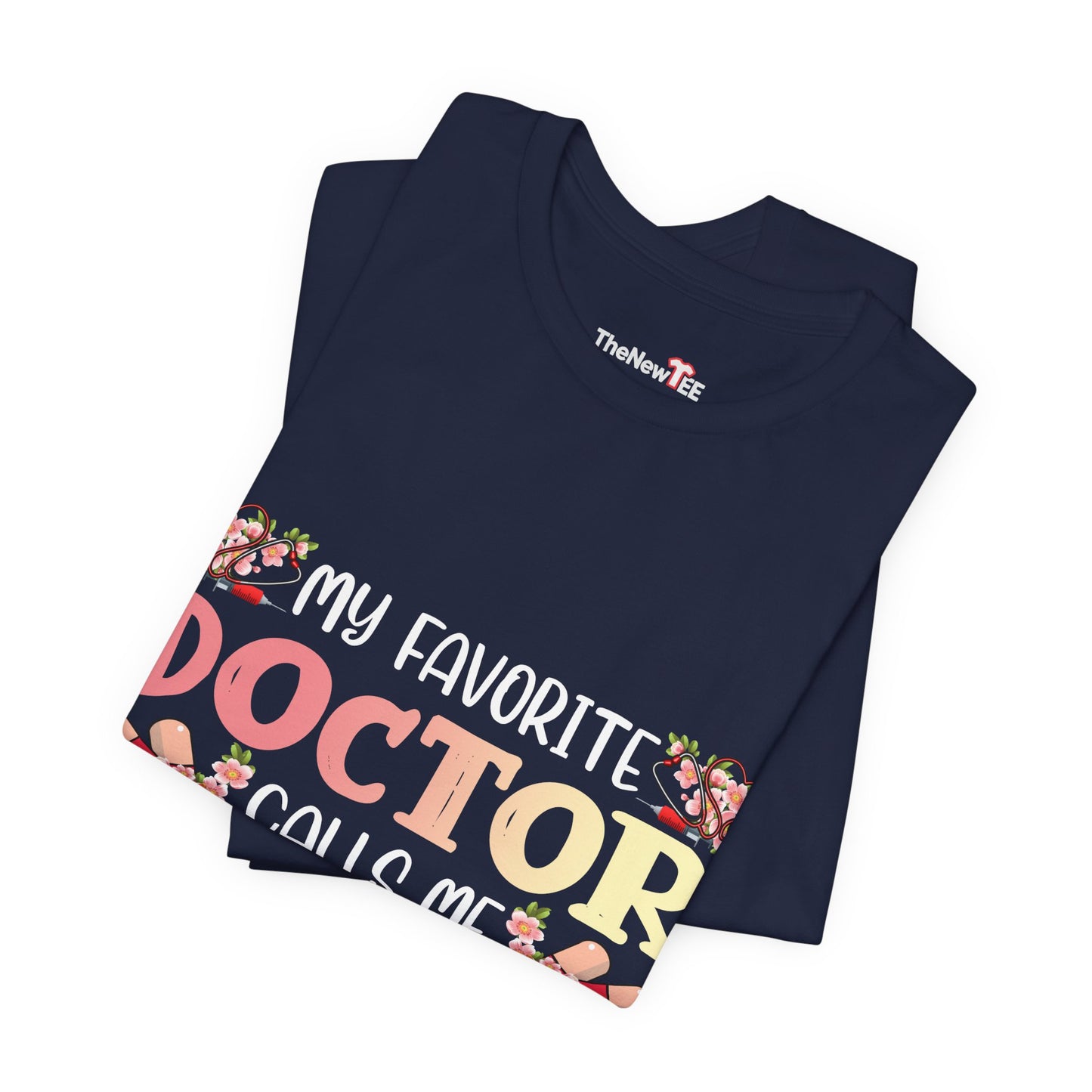 Doctor Mom Floral Healthcare Hero T-shirt