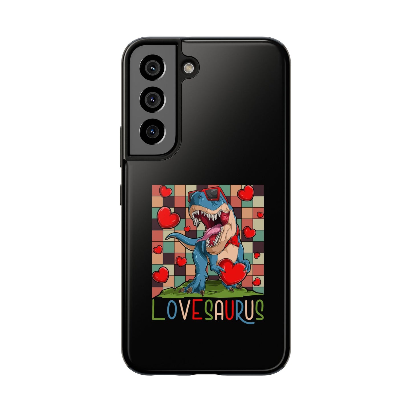 'Lovesaurus' Cute T-Rex Valentine Design - Tough Phone Case