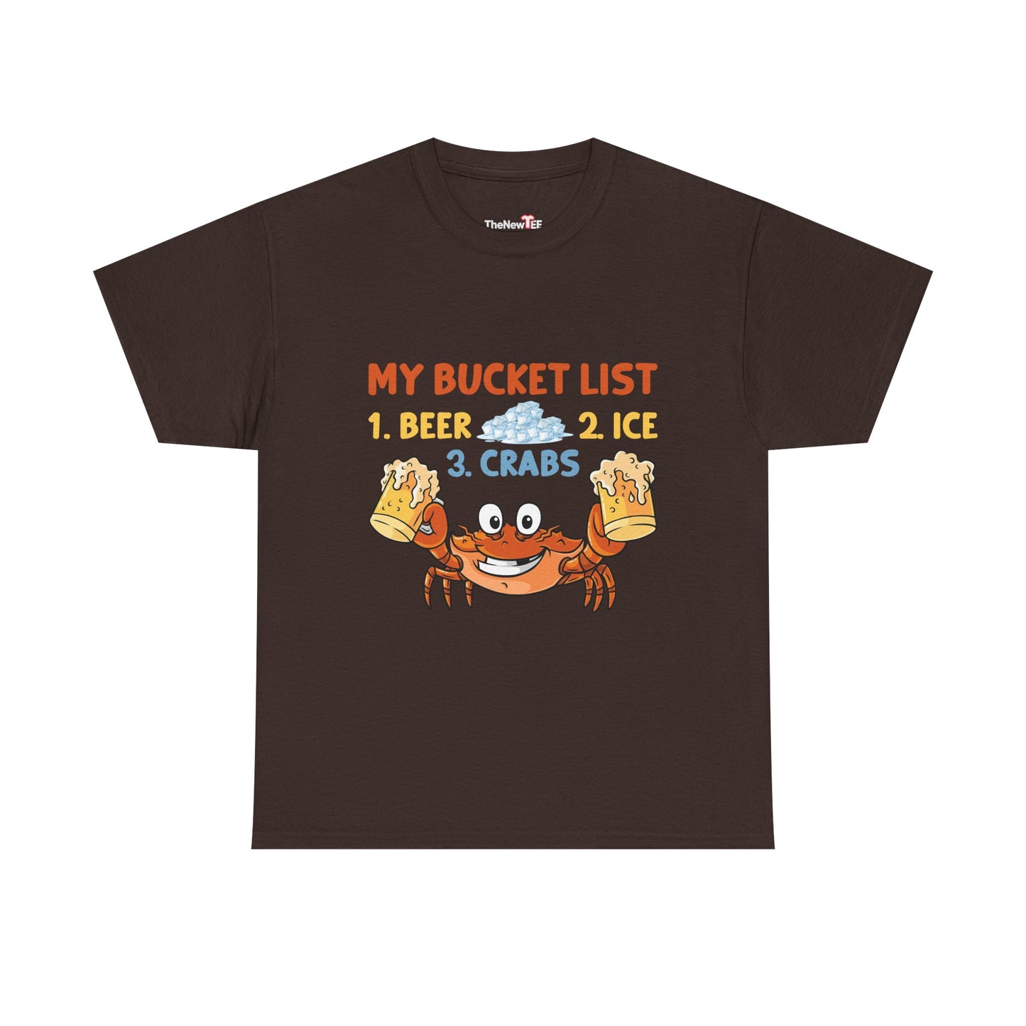Crab Boil Gift Seafood Bucket List Beer Ice Crabs - Unisex T-Shirt