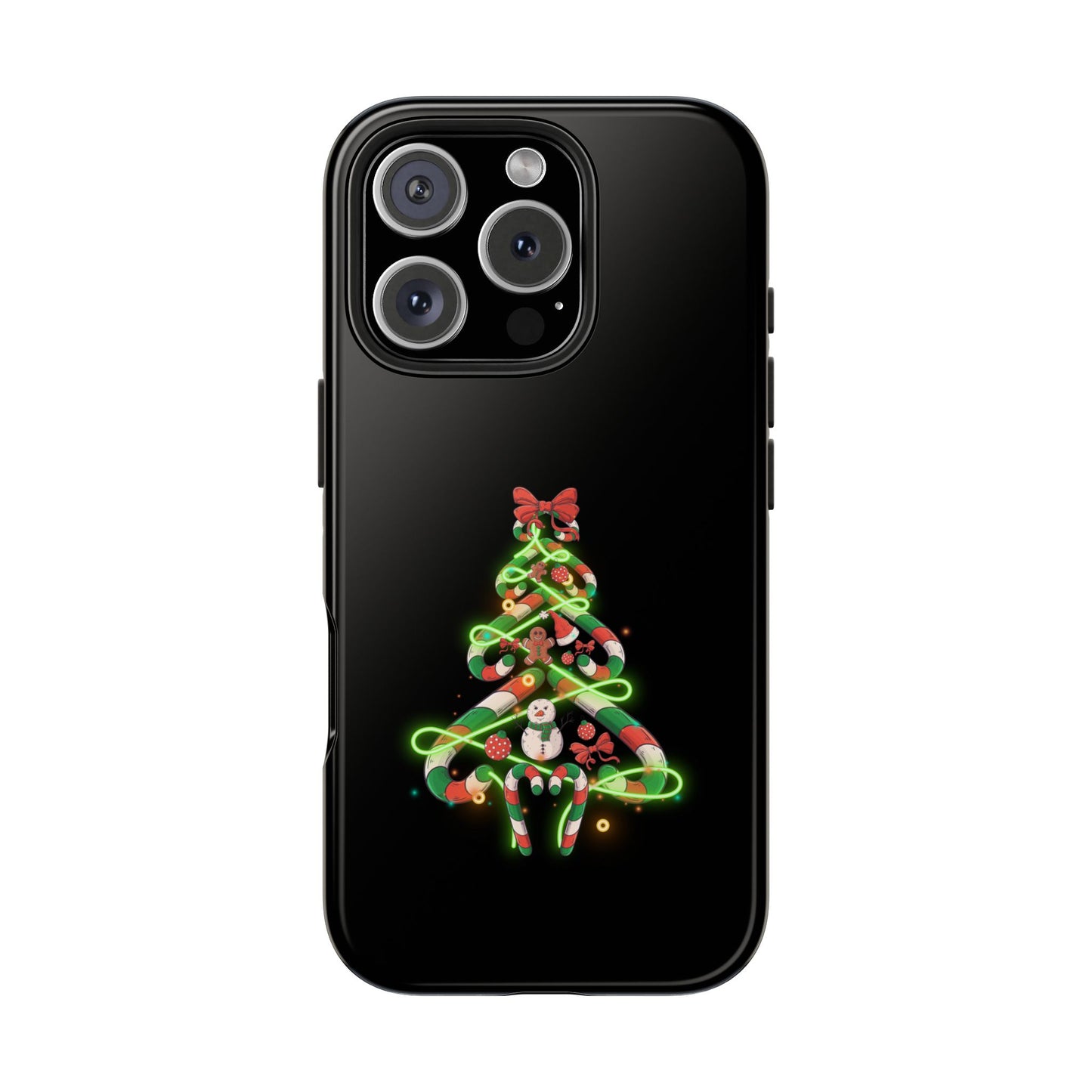 Christmas Candy Cane Xmas Tree Light Gifts - Tough Phone Case