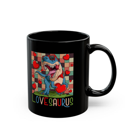 Zodiac Taurus Black Ceramic Mug – Colorful Retro Bull Design (11oz & 15oz)