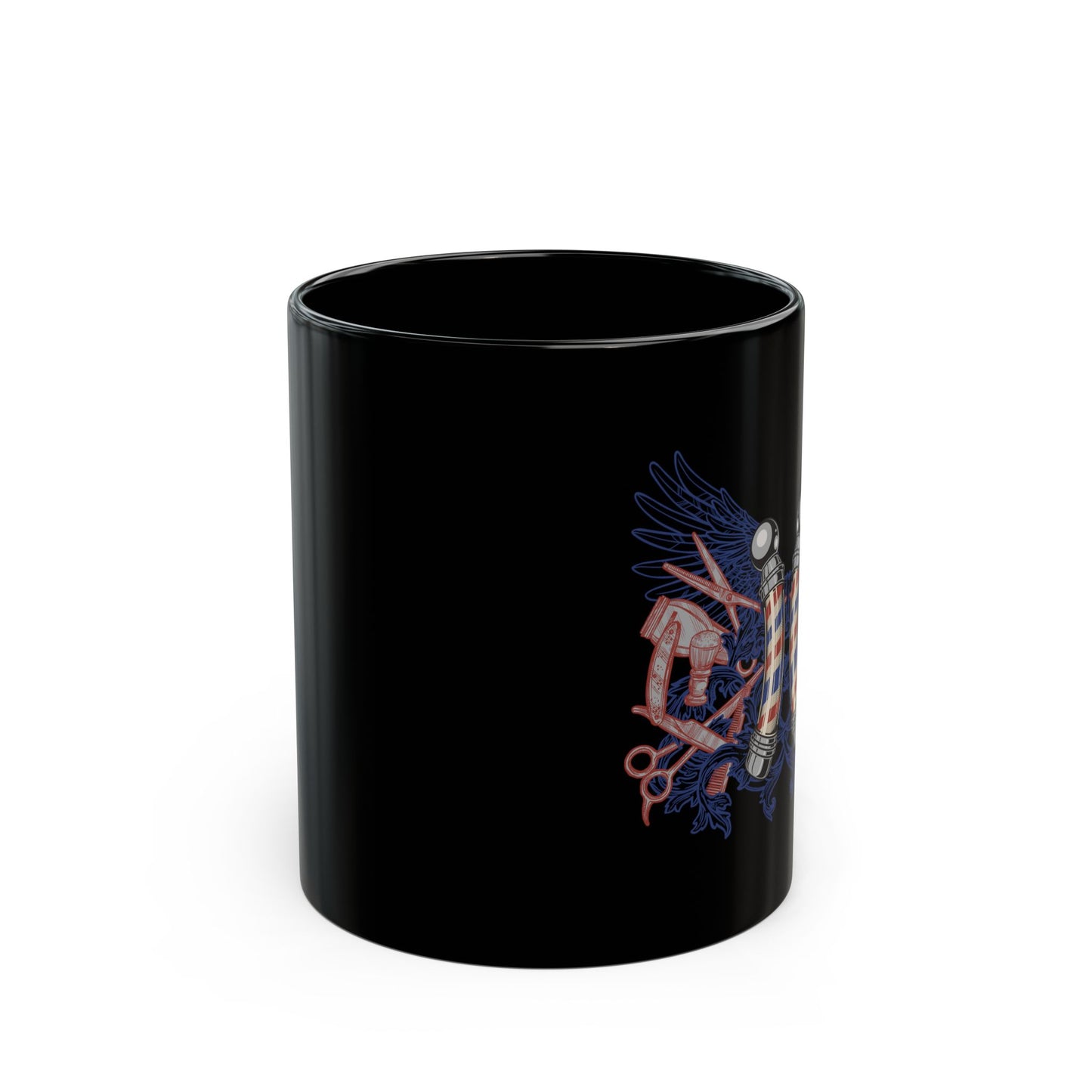 Funny Barber Gift For Men Barbershop Pole Tools Hairstylist - Black Mug