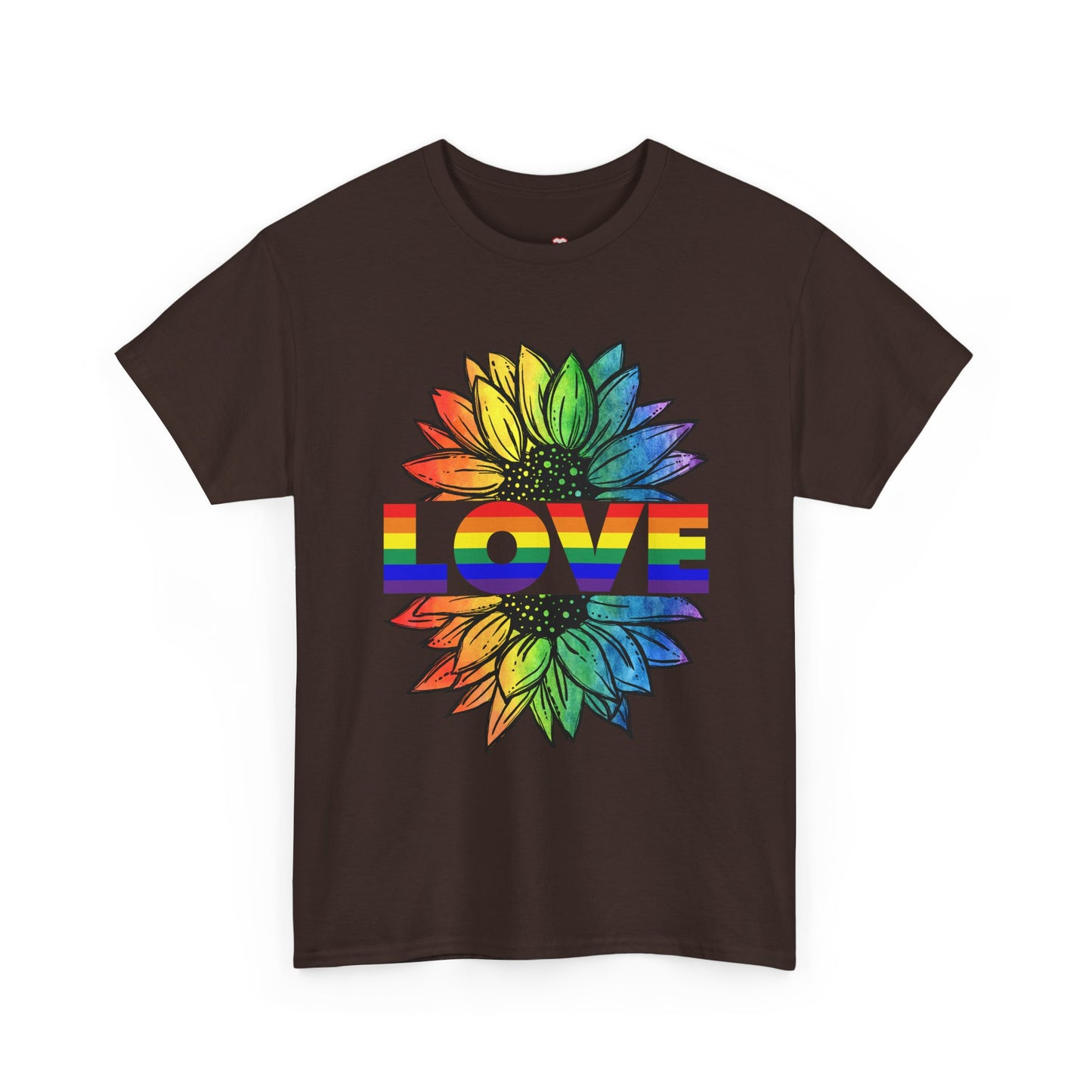 Love Sunflower Floral Lgbtq Rainbow Flag Gay Pride Ally - Unisex T-Shirt