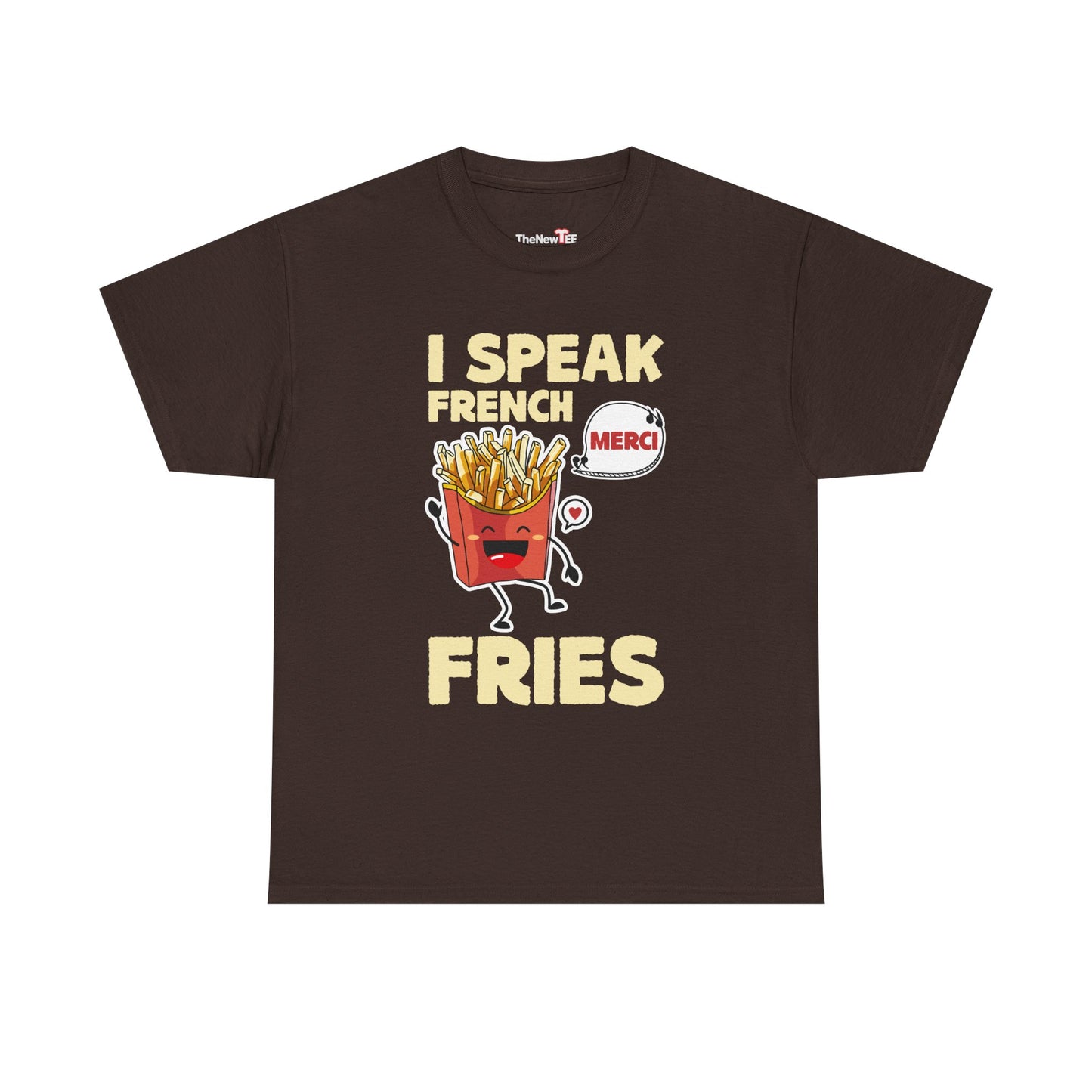I Speak French Fries Women Cartoon Food Cute Merci - Unisex T-Shirt