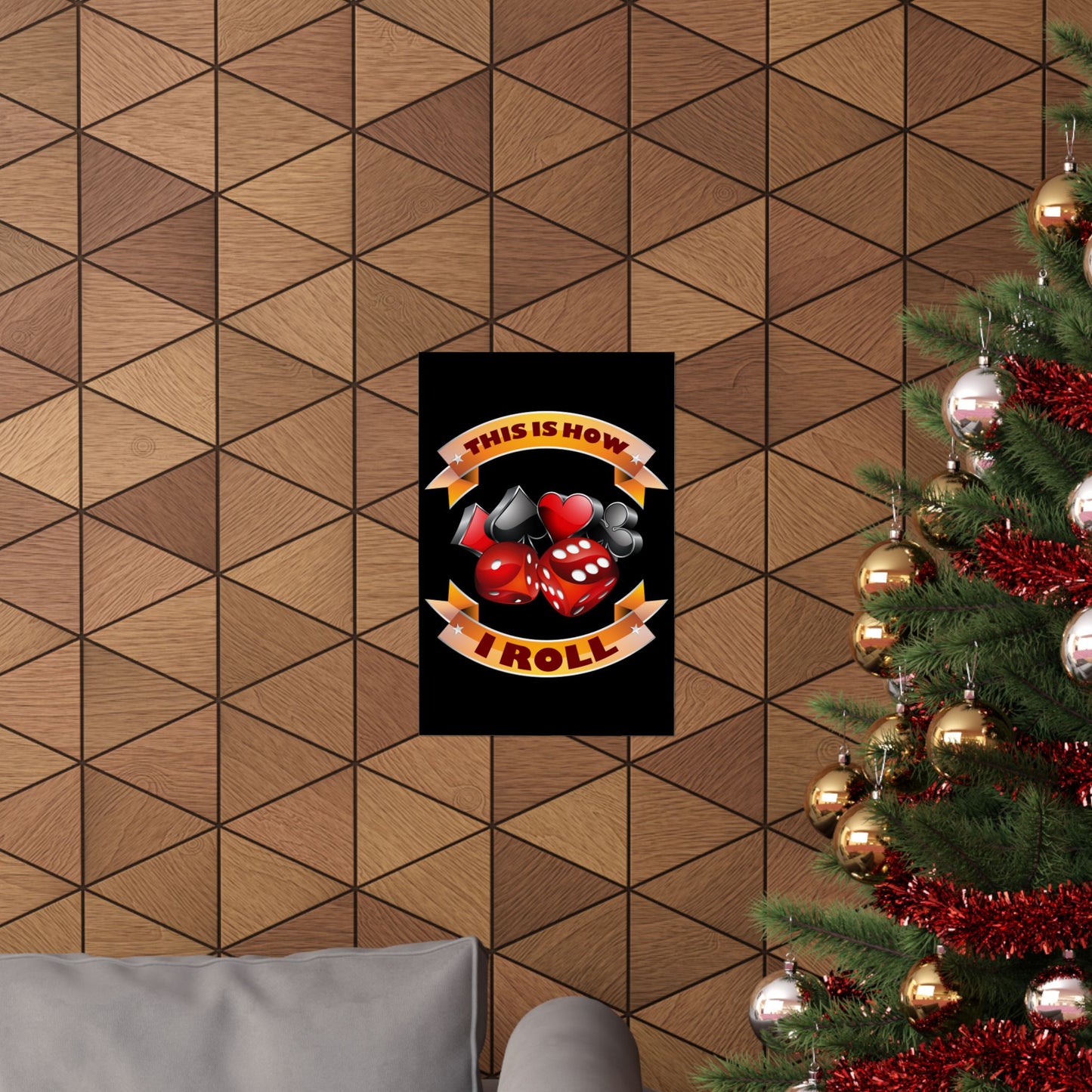 This Is How I Roll Funny Casino Themed Dice Gambling Humor - Wall Art
