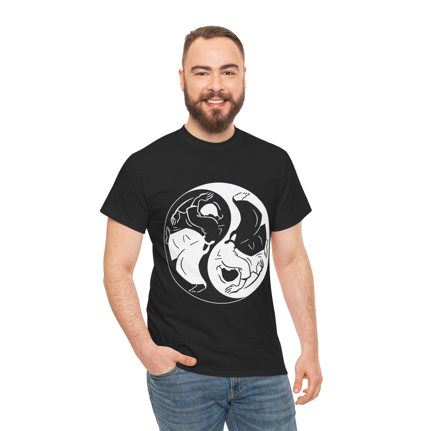 Whirling Dervish Yin Yang Balance Harmony Unisex Graphic T-Shirt