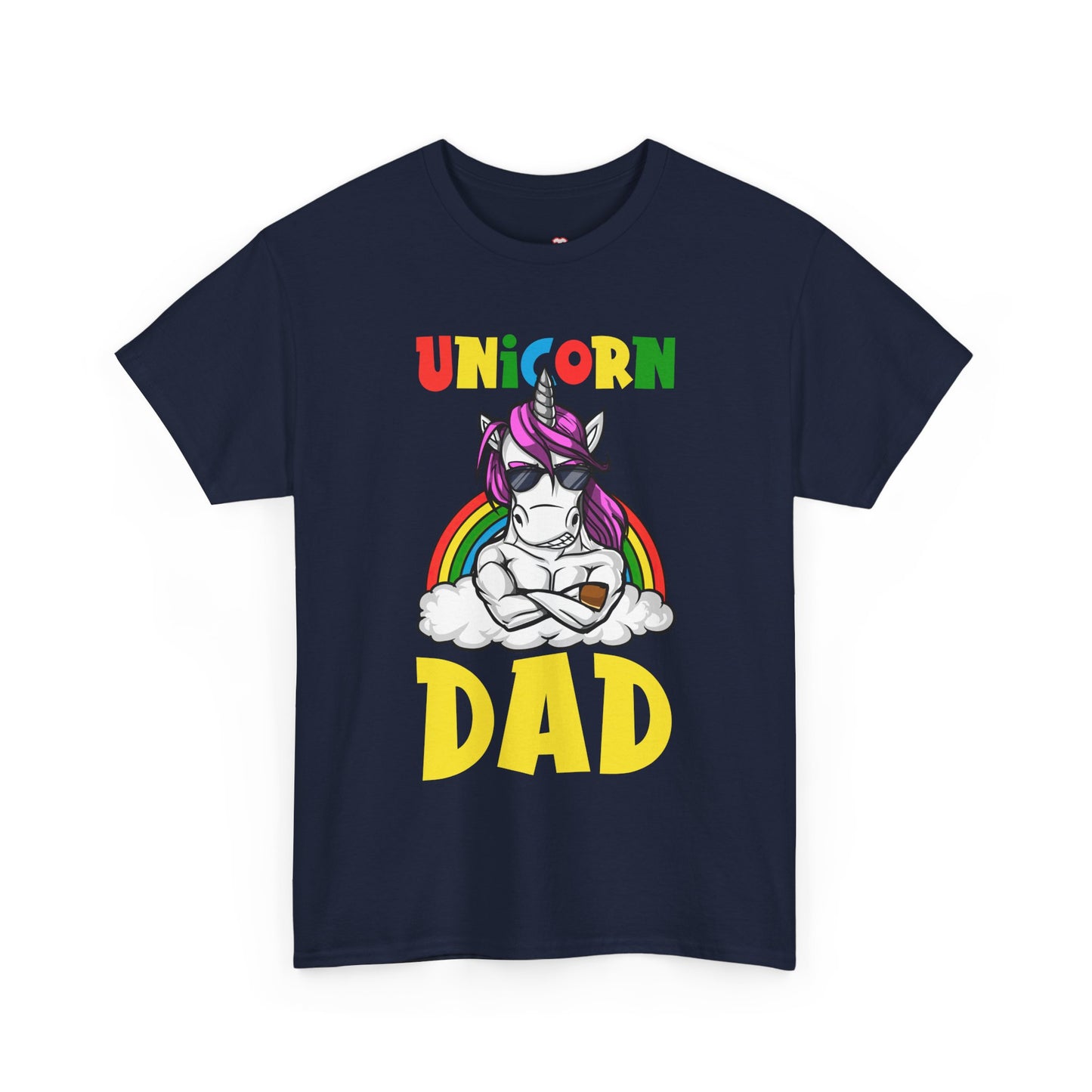 Cool Unicorn Dad Funny Father's Day Gift Unisex Graphic T-Shirt